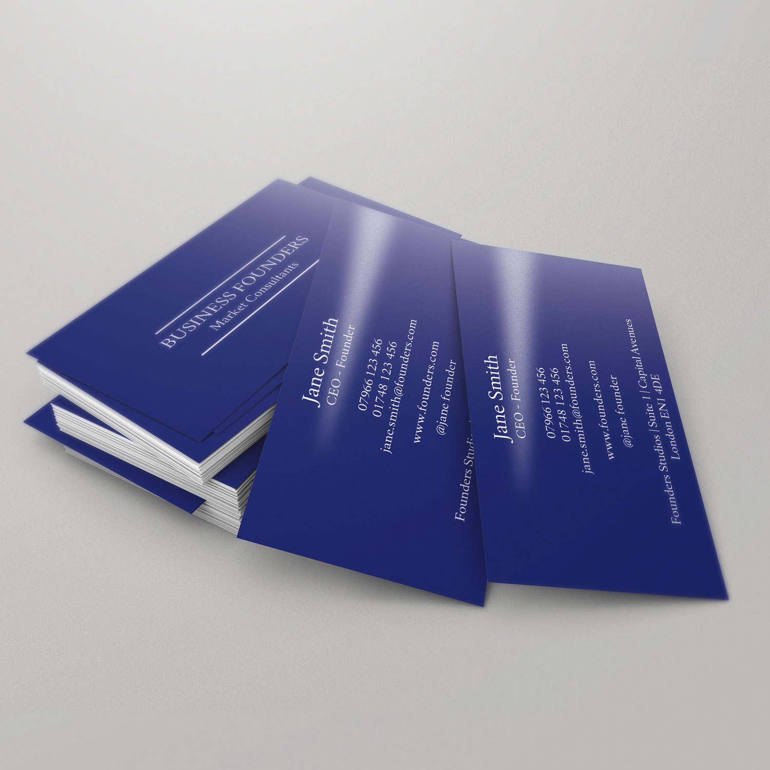 Blue Gradient Business Card