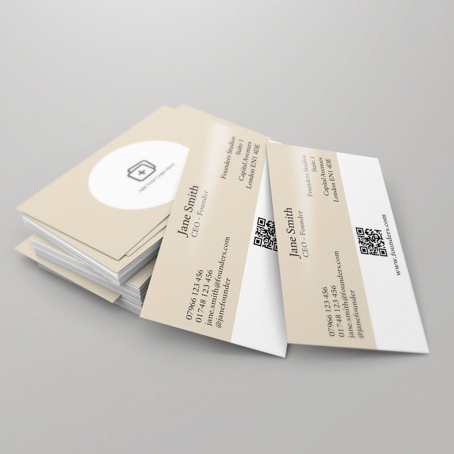 Classic Taupe Business Card