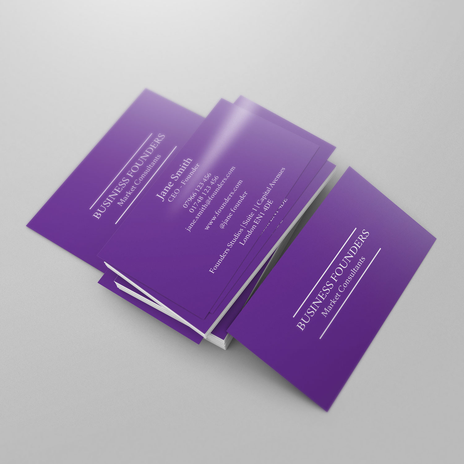 Blue Gradient Business Card