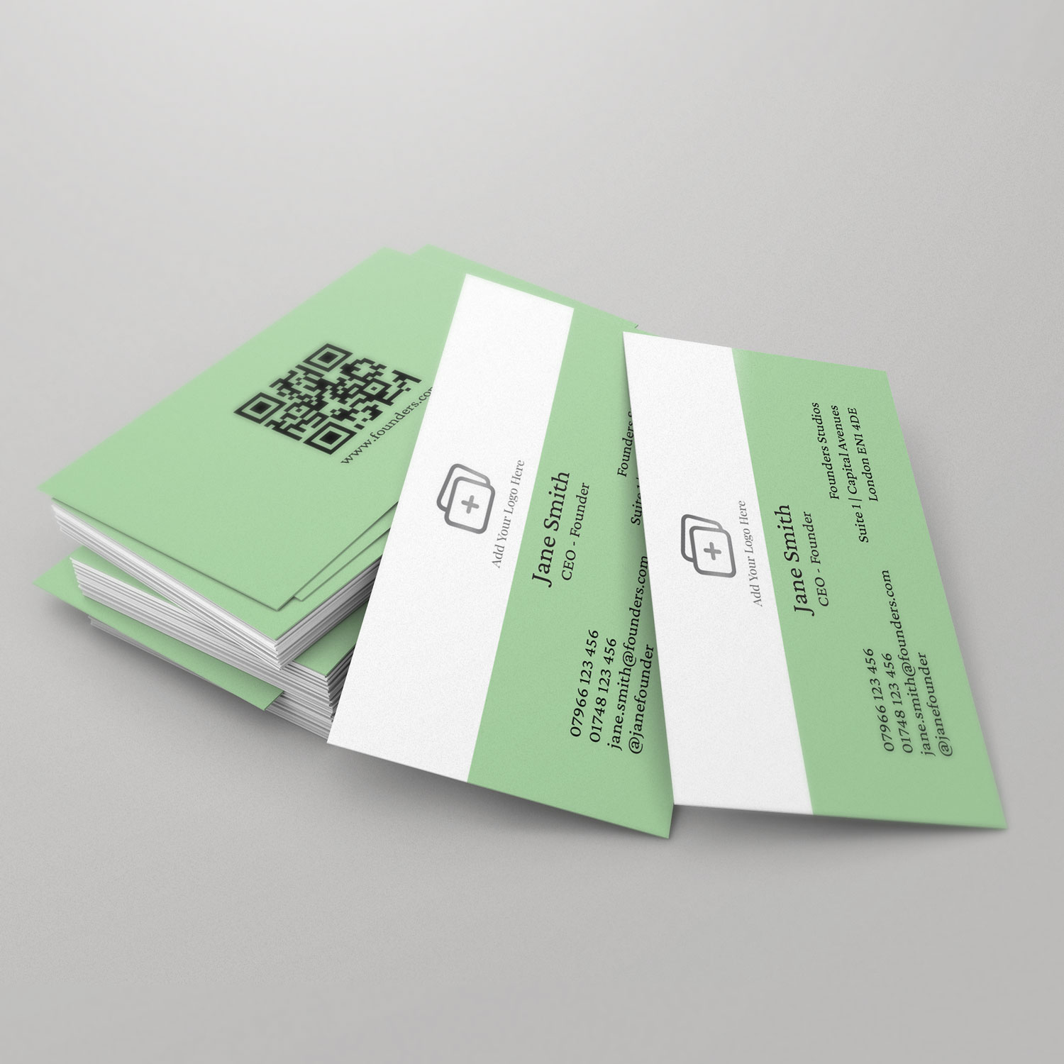Simple Mint Business Card