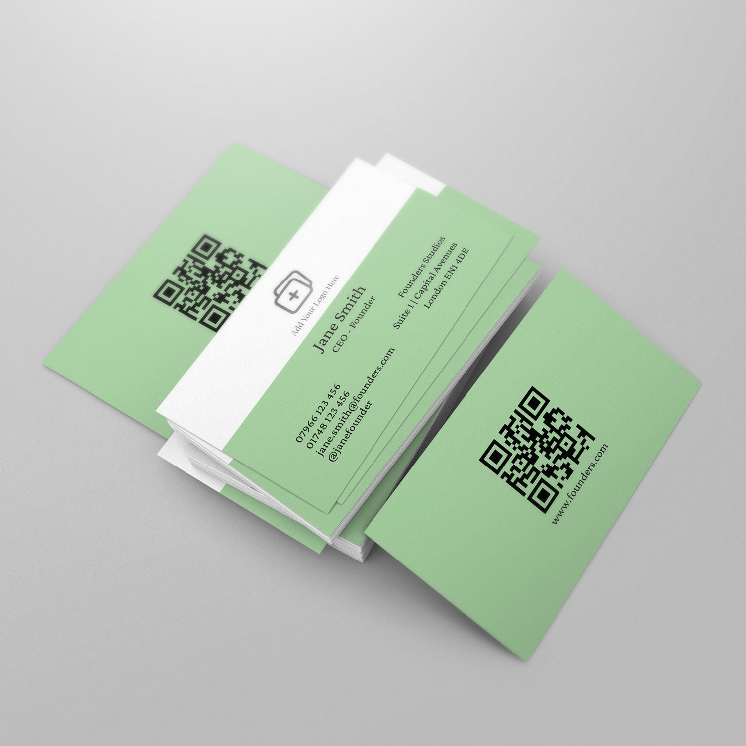Simple Mint Business Card