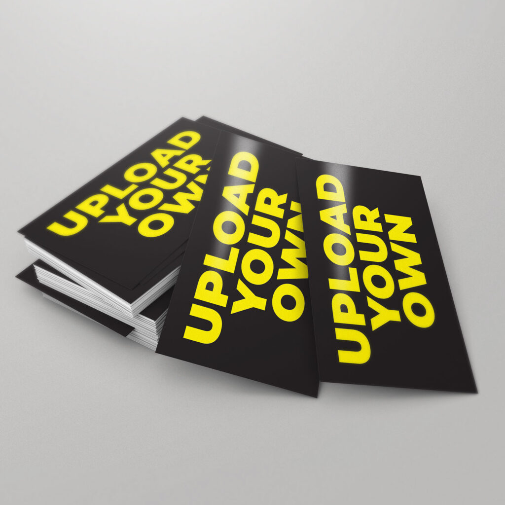 Upload Your Own Artwork Business Card