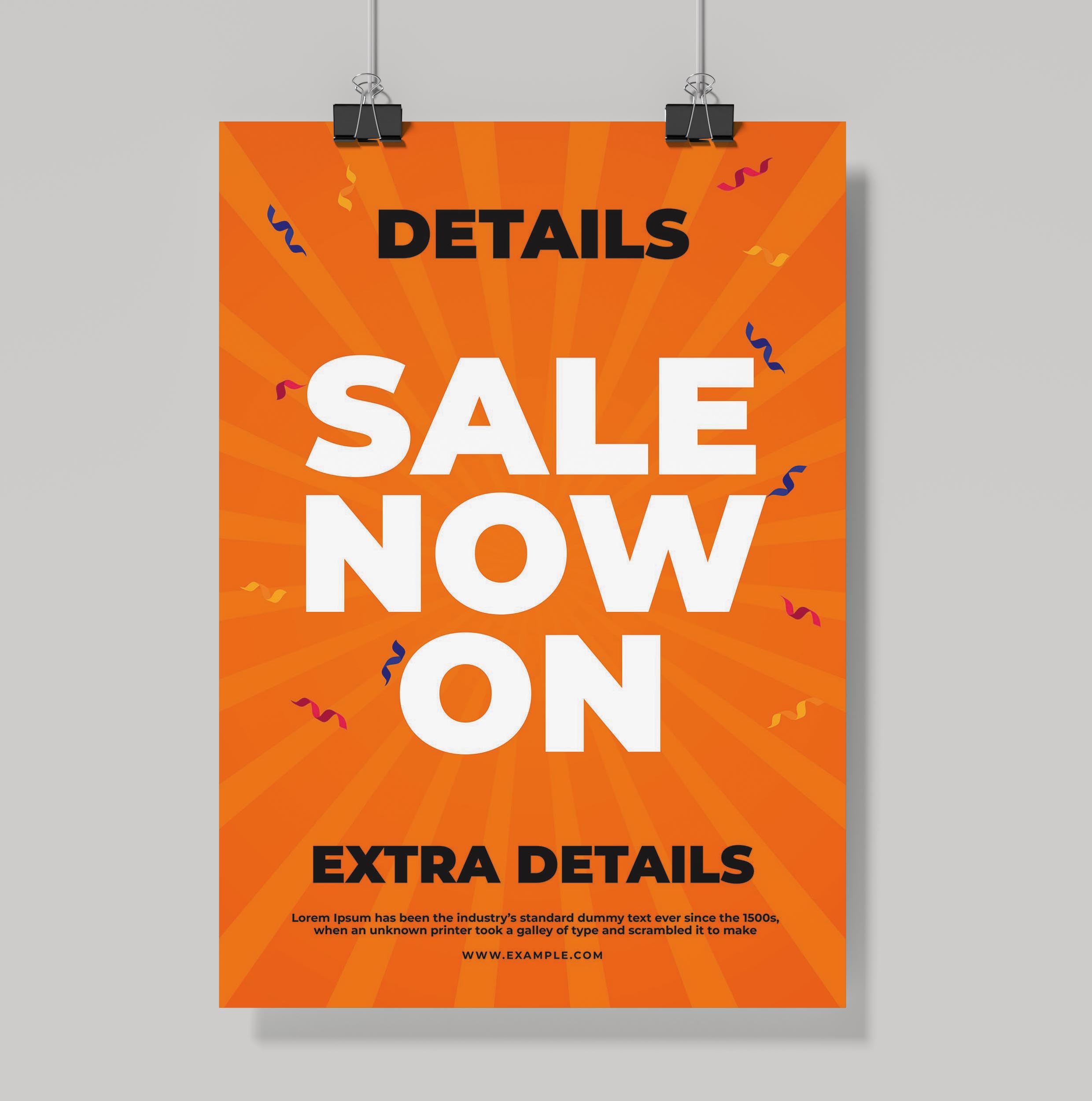 Sale Now Promotional Poster