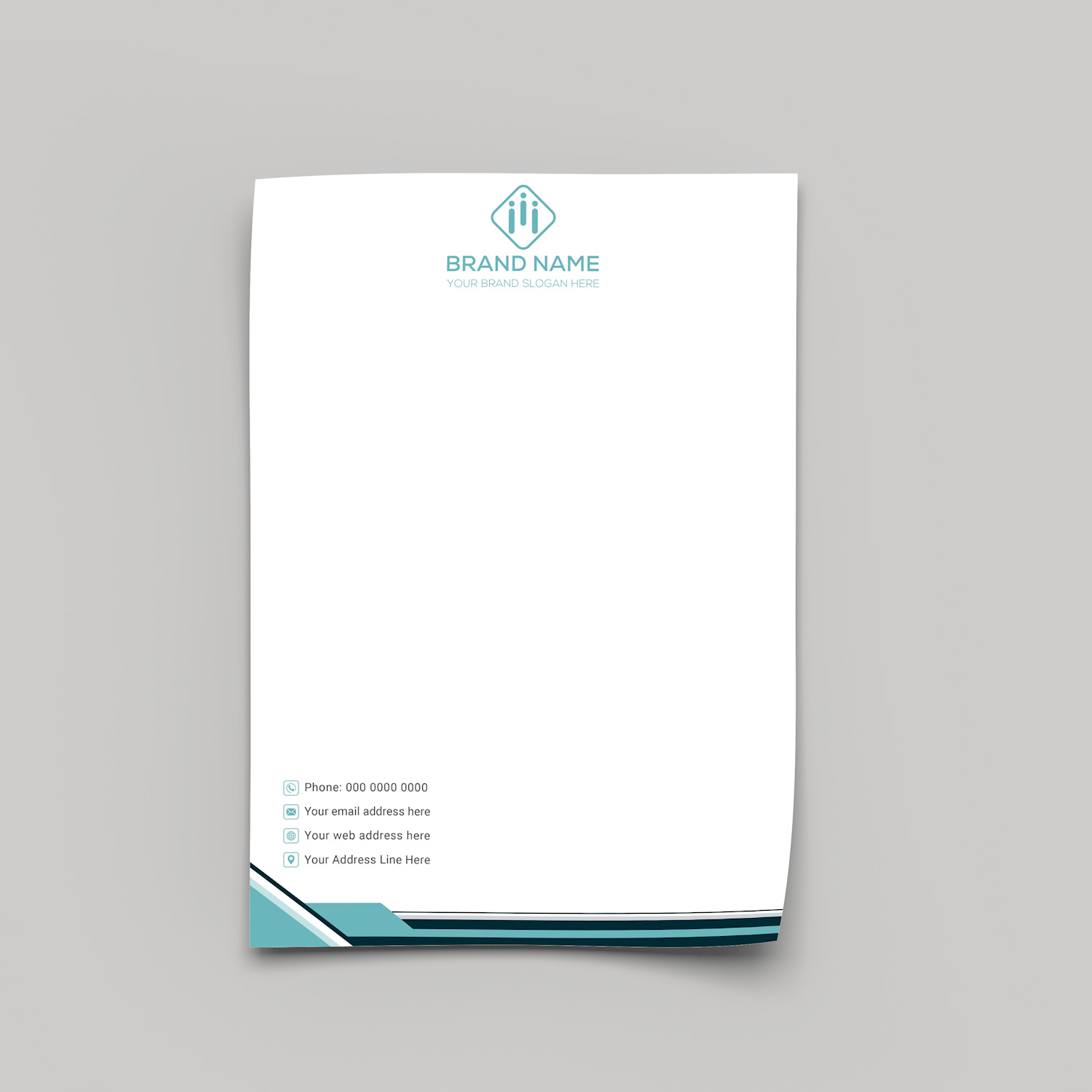 Blue Edge Letterhead