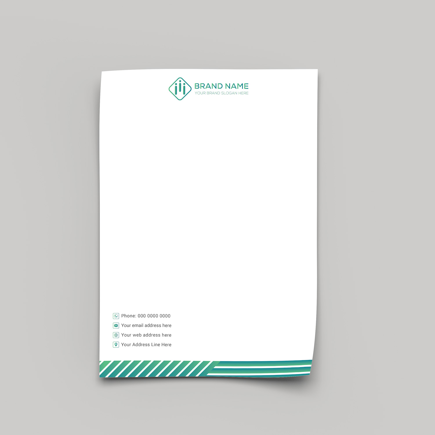 Stripes Letterhead
