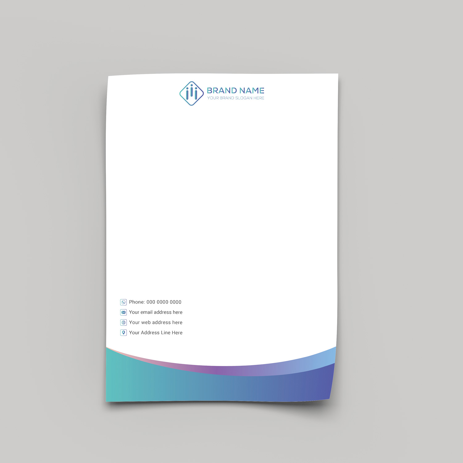 Soft Gradient Letterhead