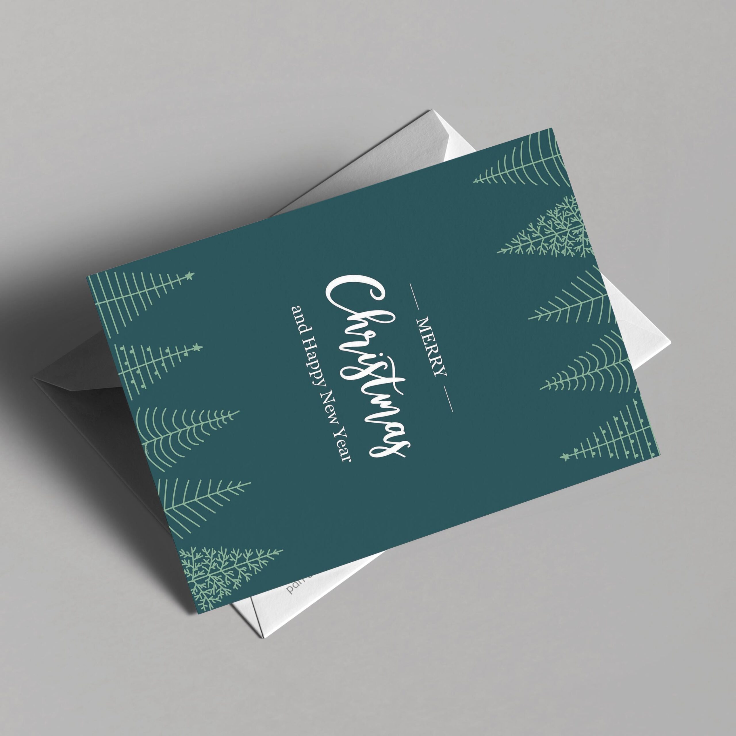 Evergreen Elegance Christmas Card