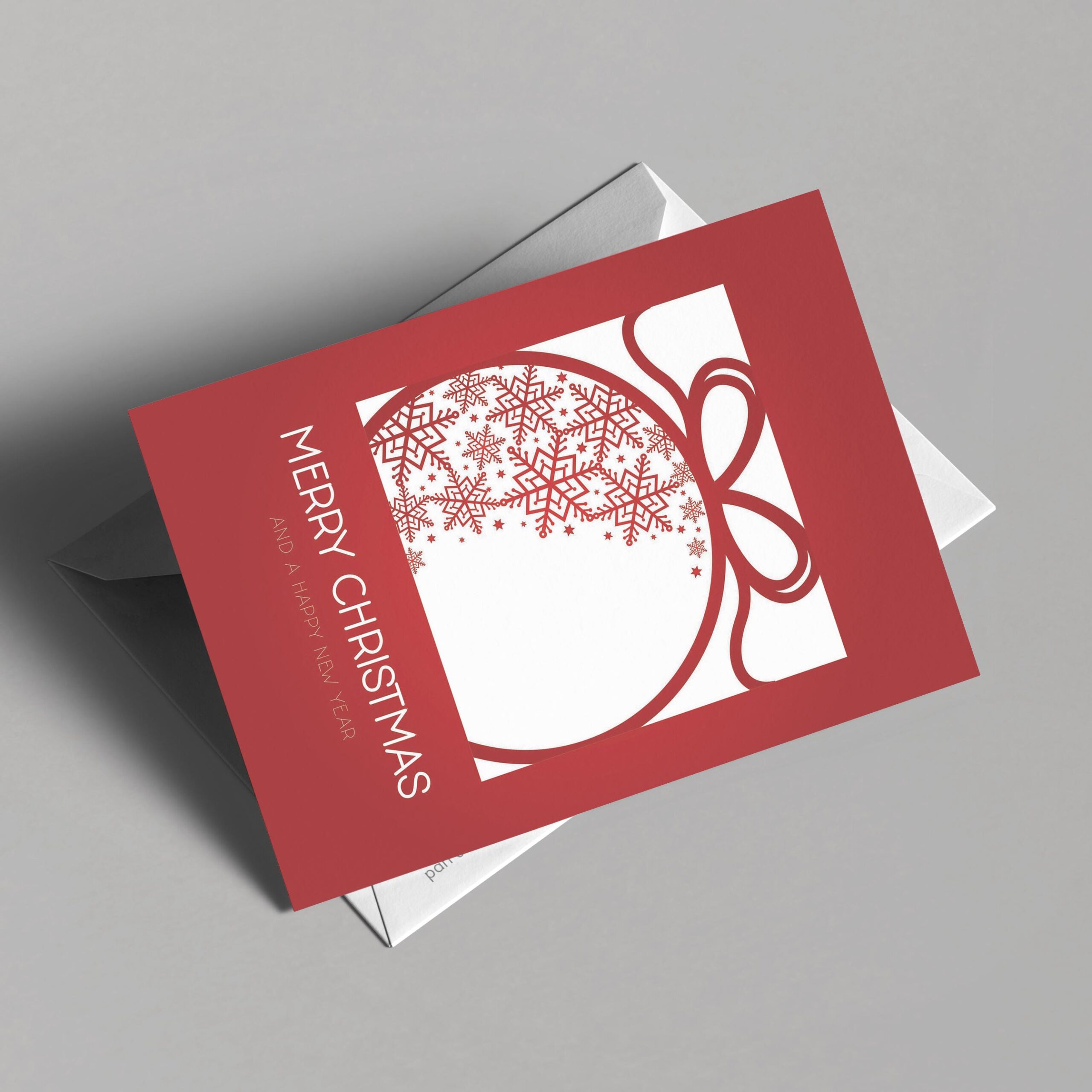 Intricate Snow Christmas Card