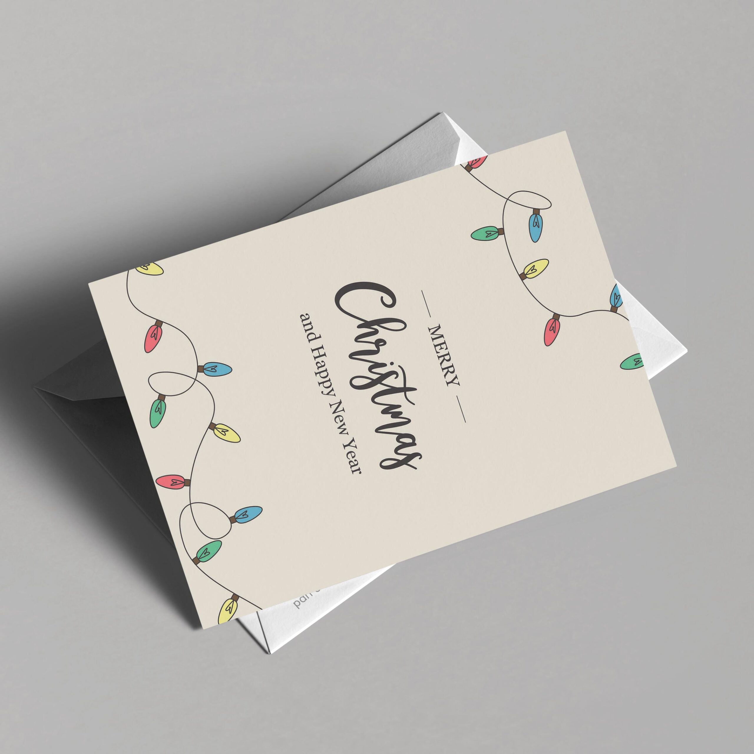 Christmas Lights Christmas Card