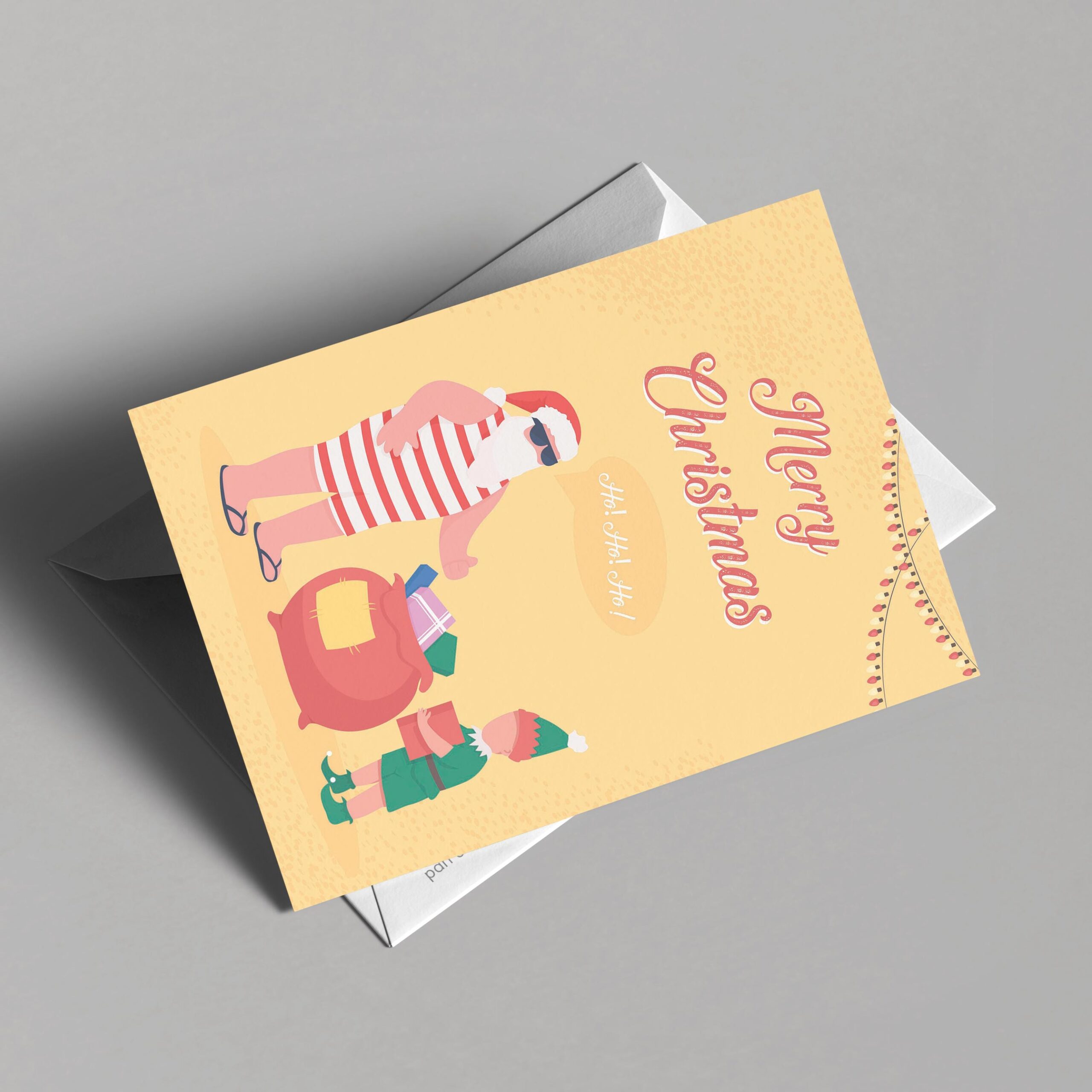 Holiday Santa Christmas Card