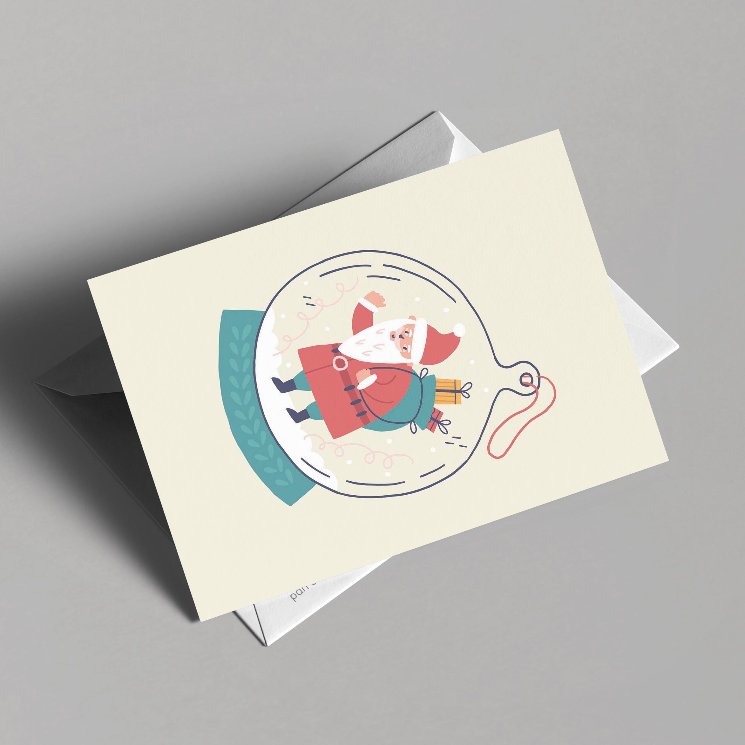 Snow Globe Delivery Christmas Card