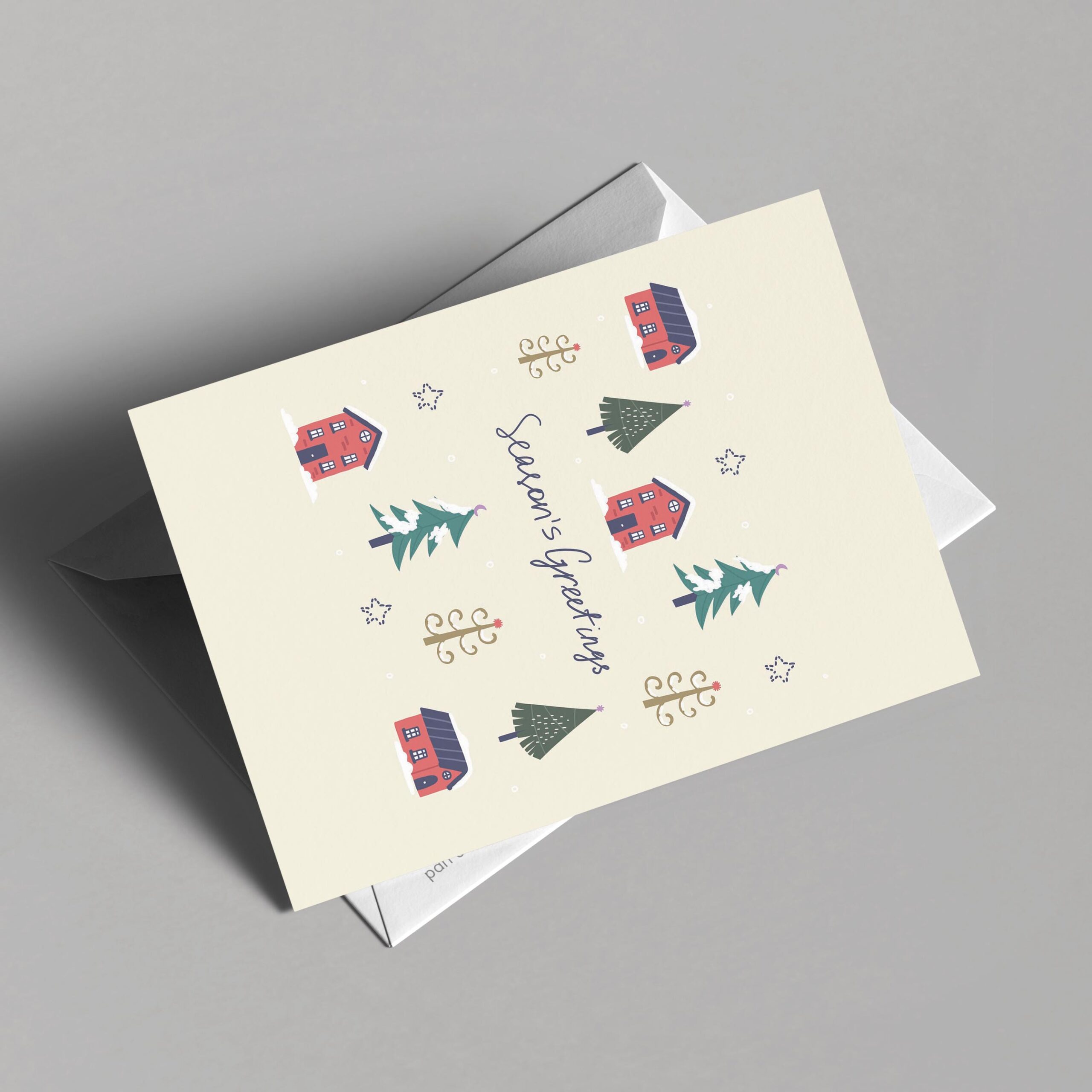 Seasons Greetings Christmas Card