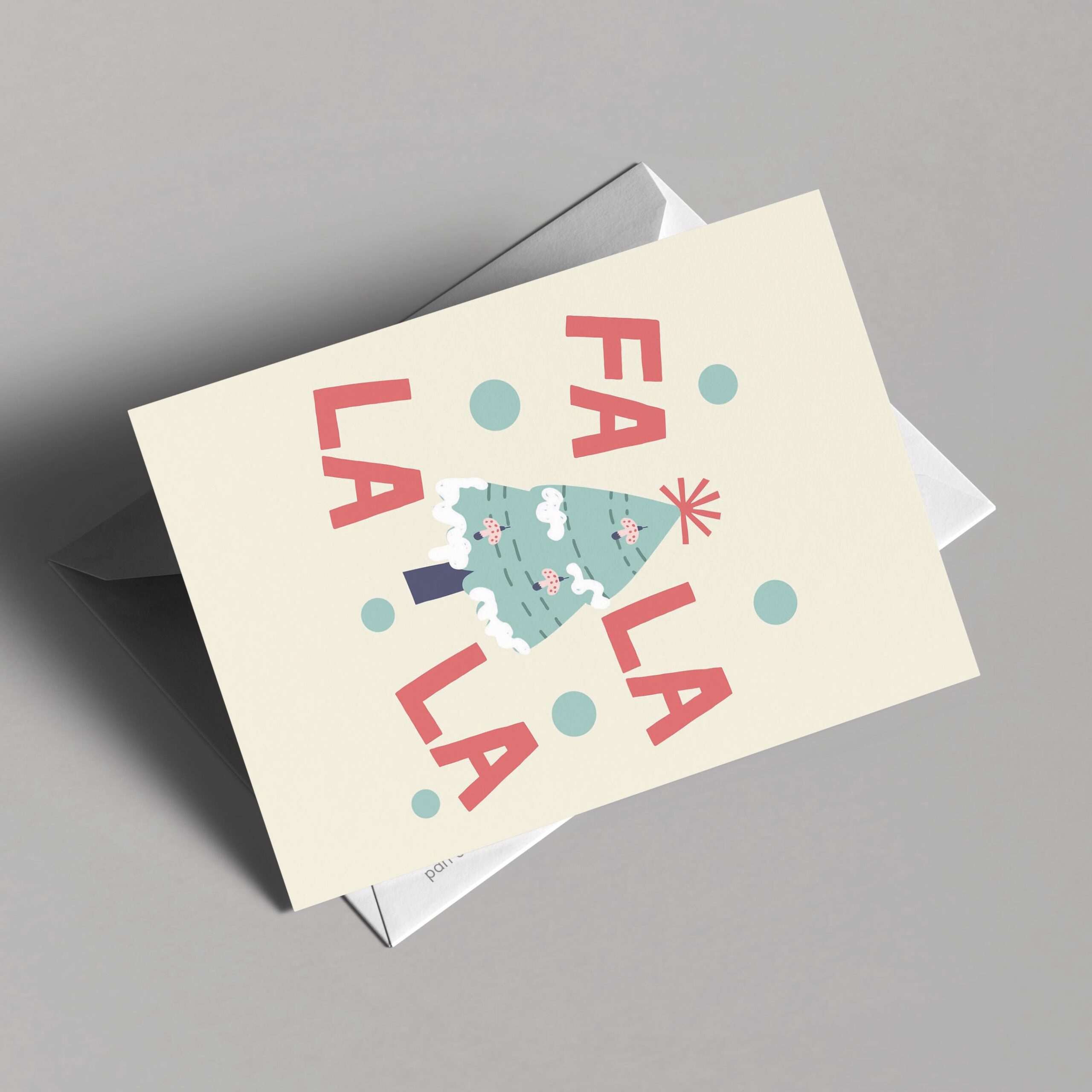 Fa La La La La Christmas Card