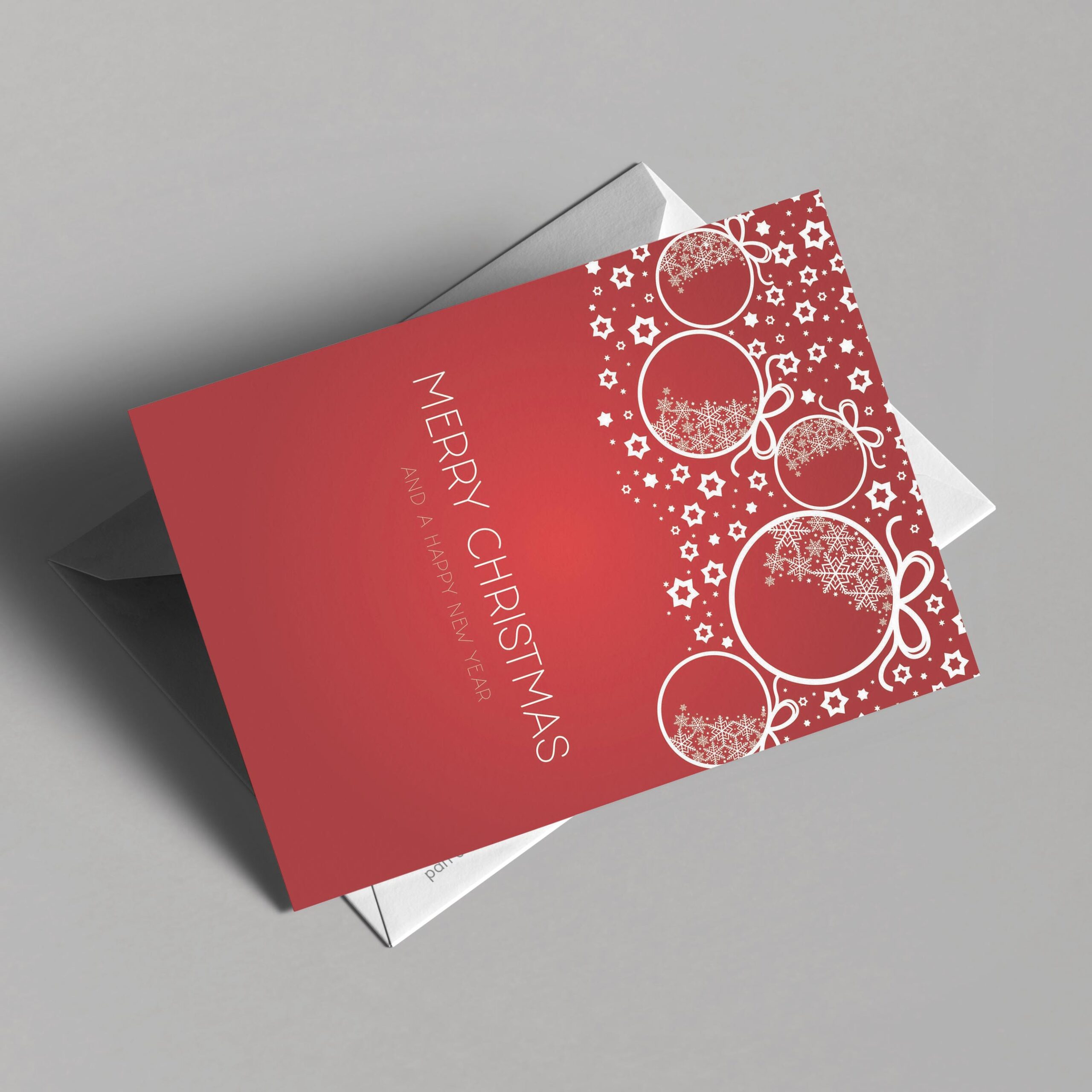 Joyful Red Christmas Card