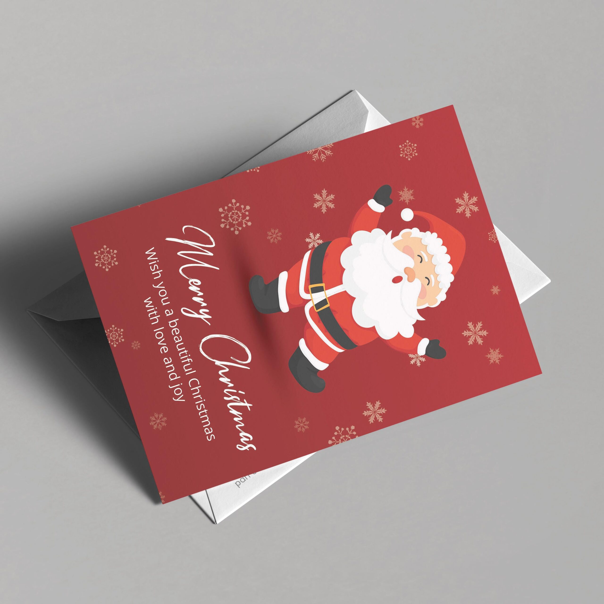 Happy Santa Christmas Card