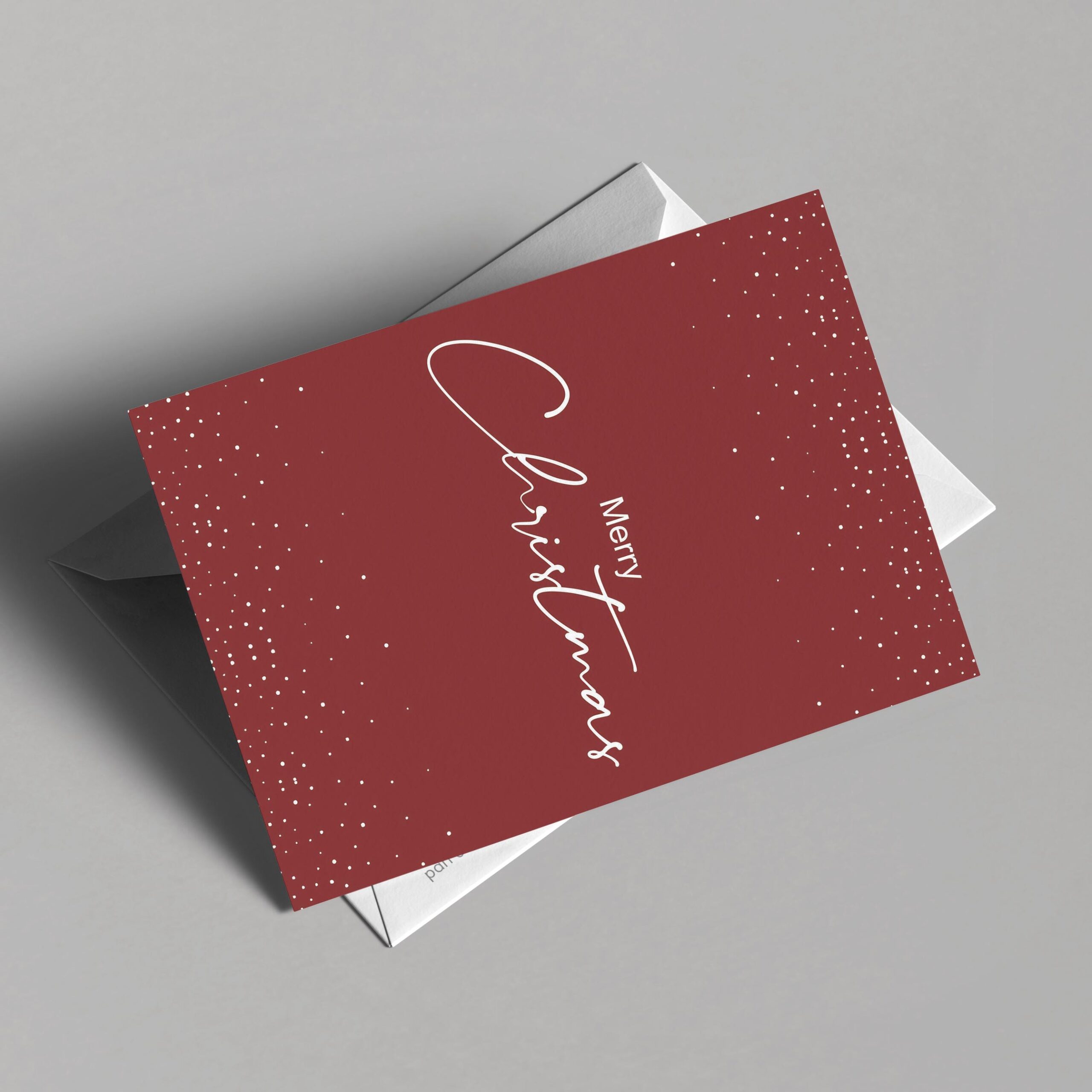Simple Red Christmas Card