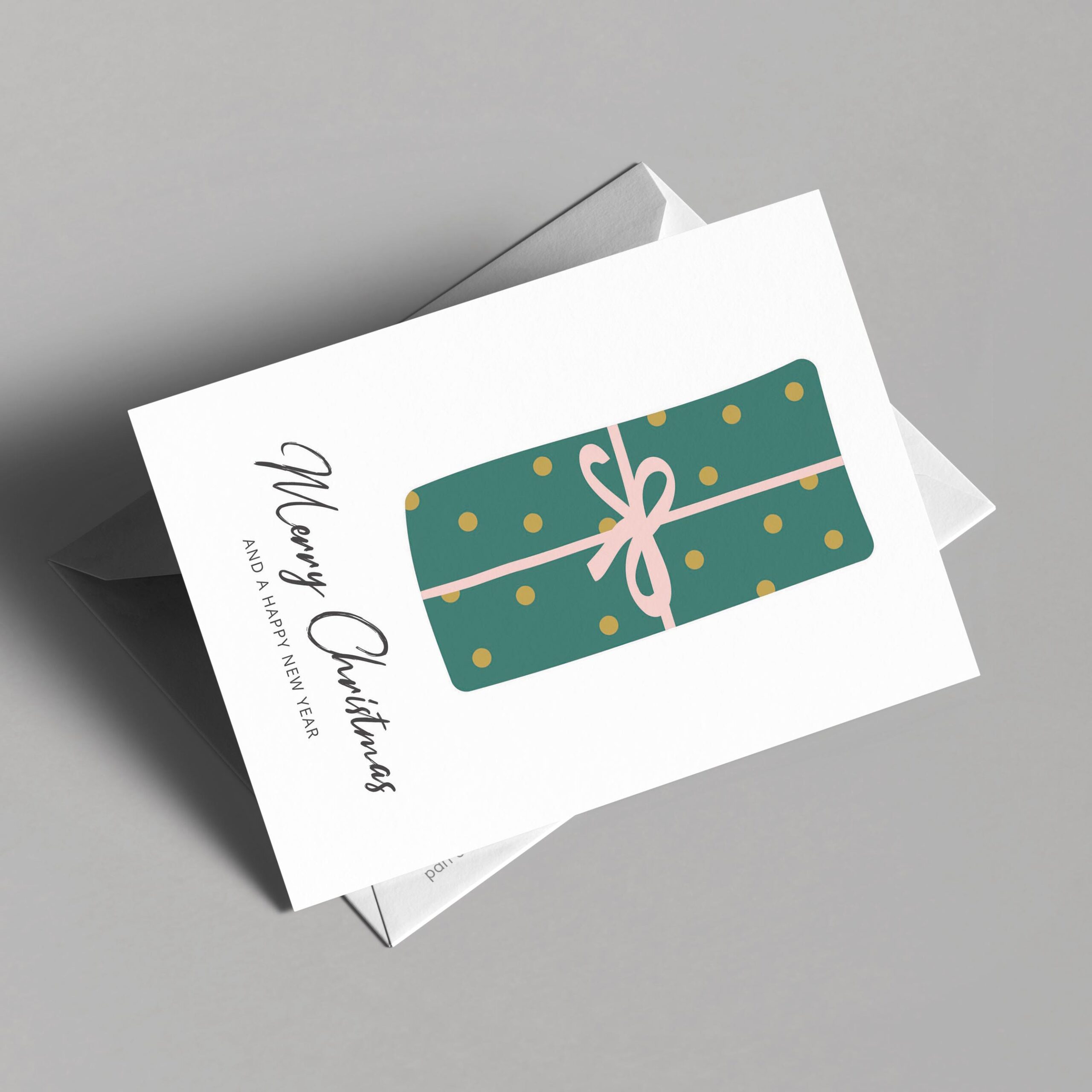 A Simple Present Christmas Card