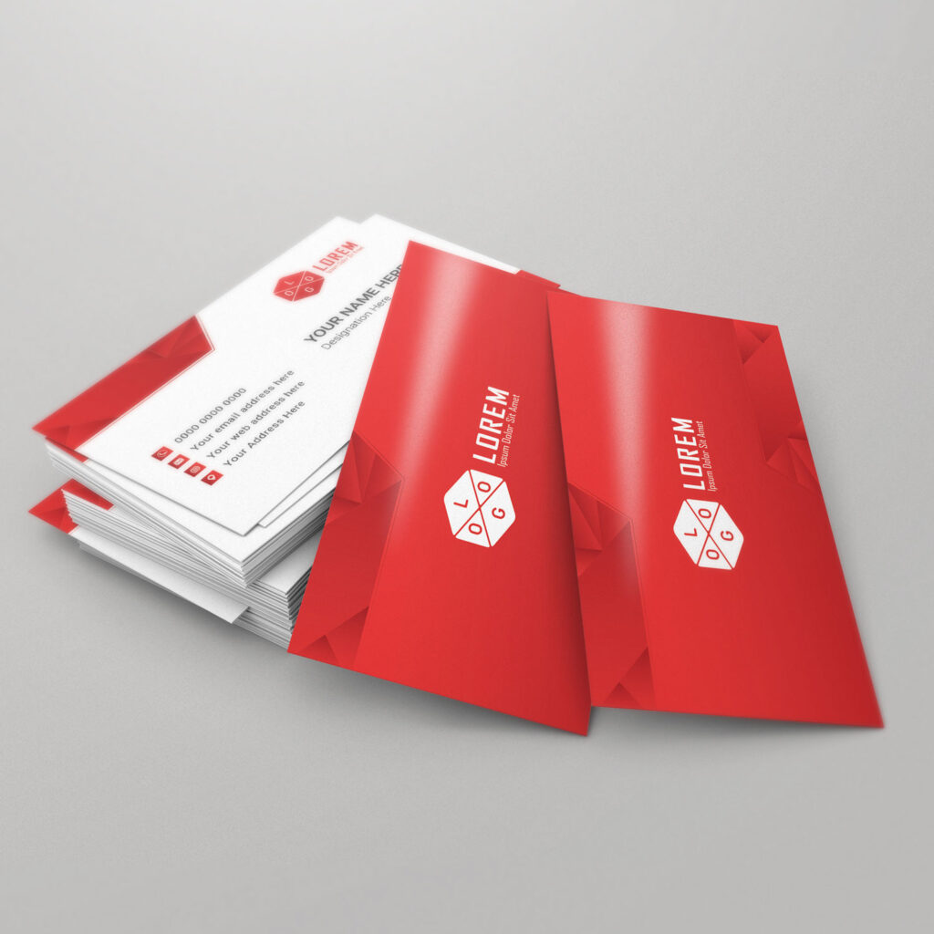 Deep Red Business Card
