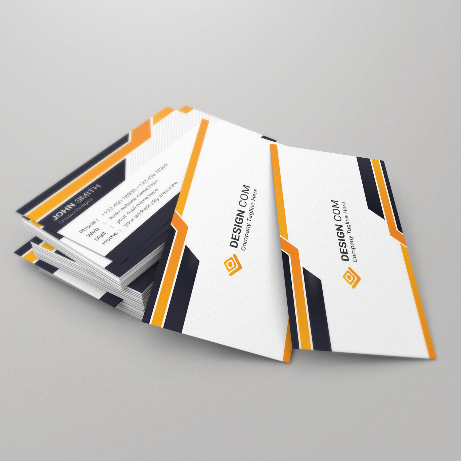 Black And Yellow Business Card