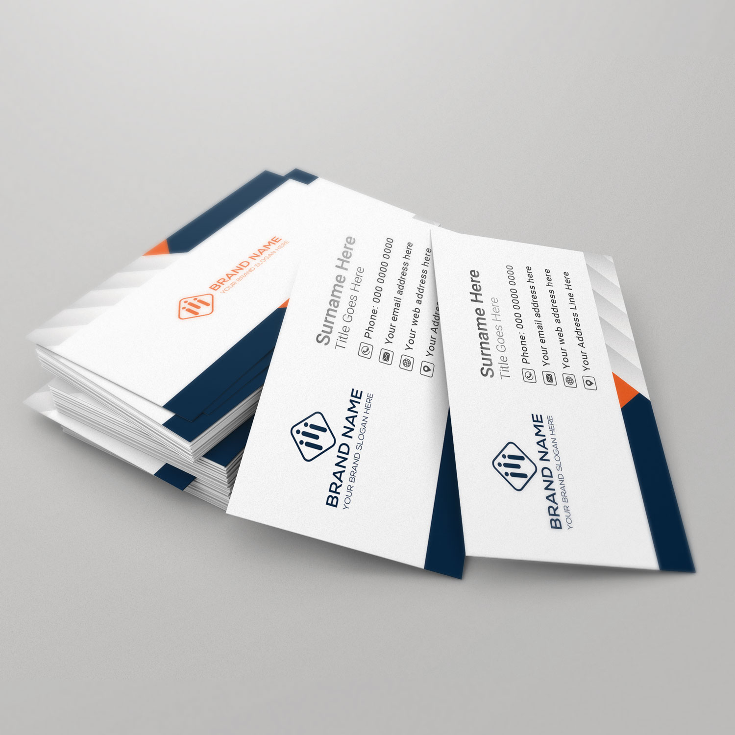 Grey Gradient Business Card