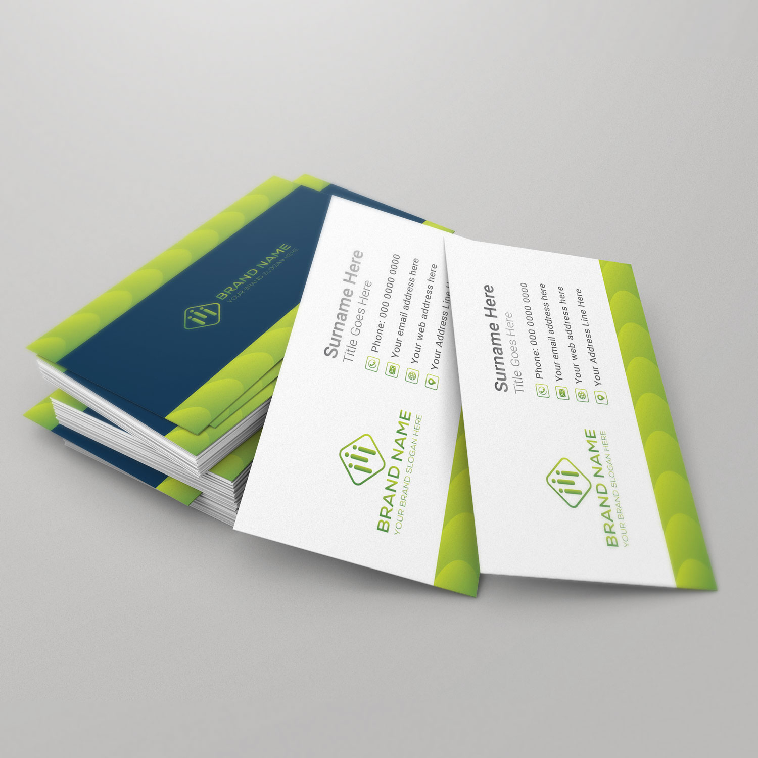 Soft Green Business Card