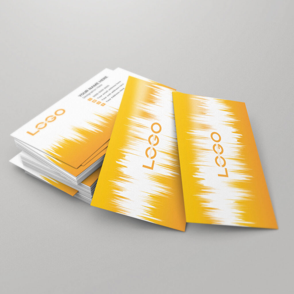 Yellow Rising Business Card