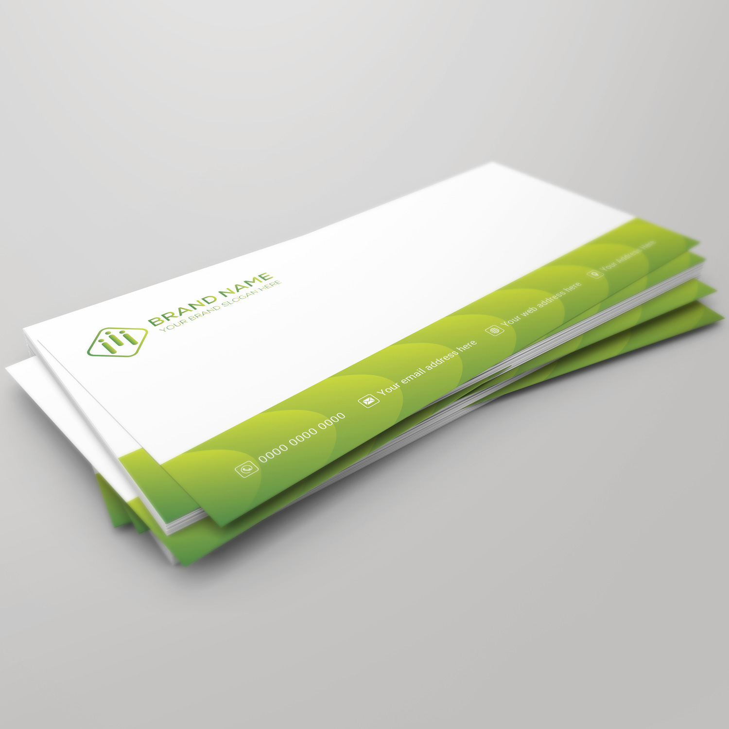 Soft Greens Compliment Slip
