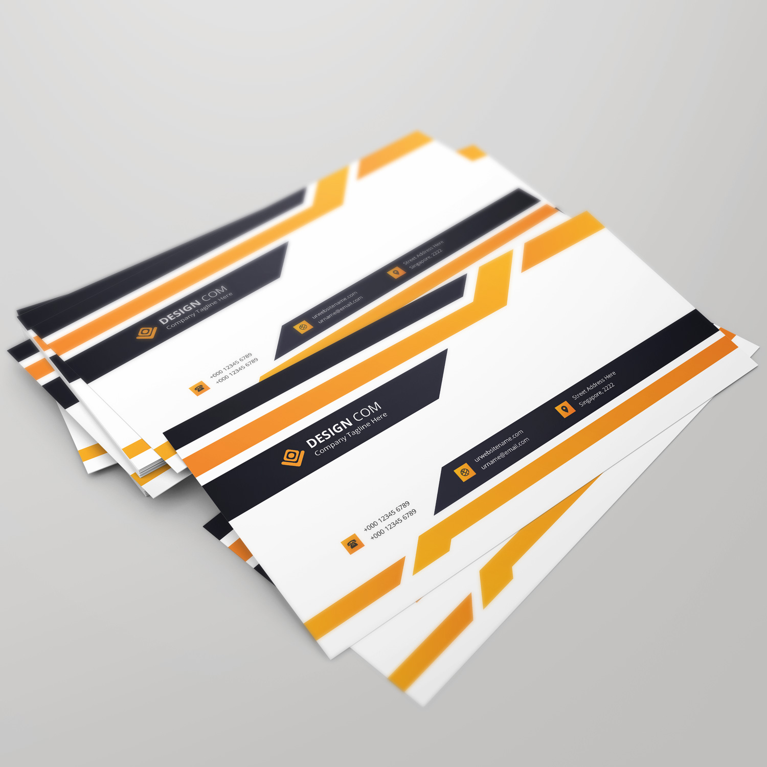 Black And Yellow Compliment Slip