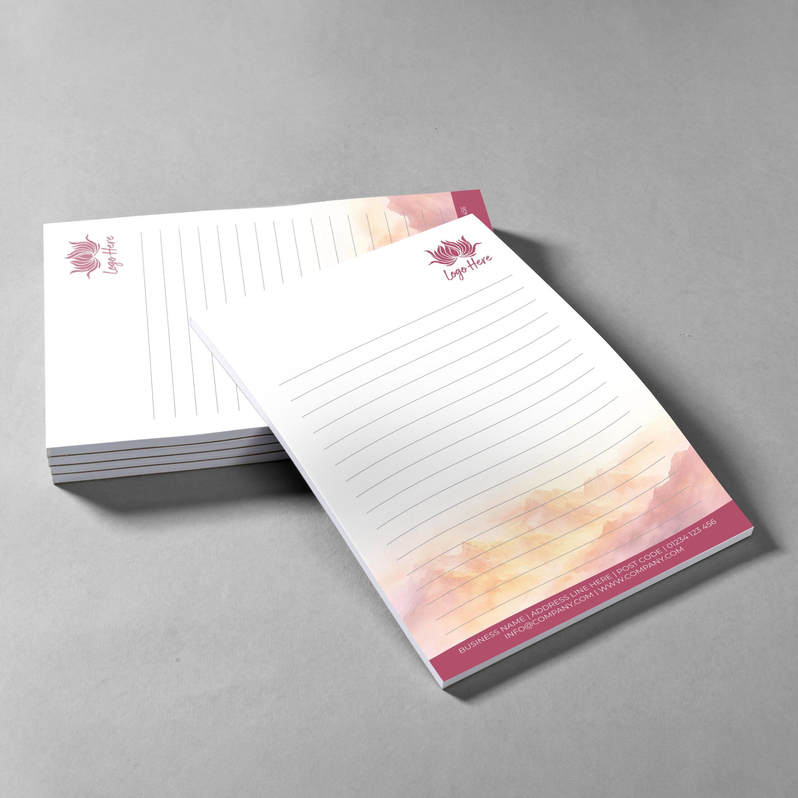 Forest Dew Branded Notepad Design