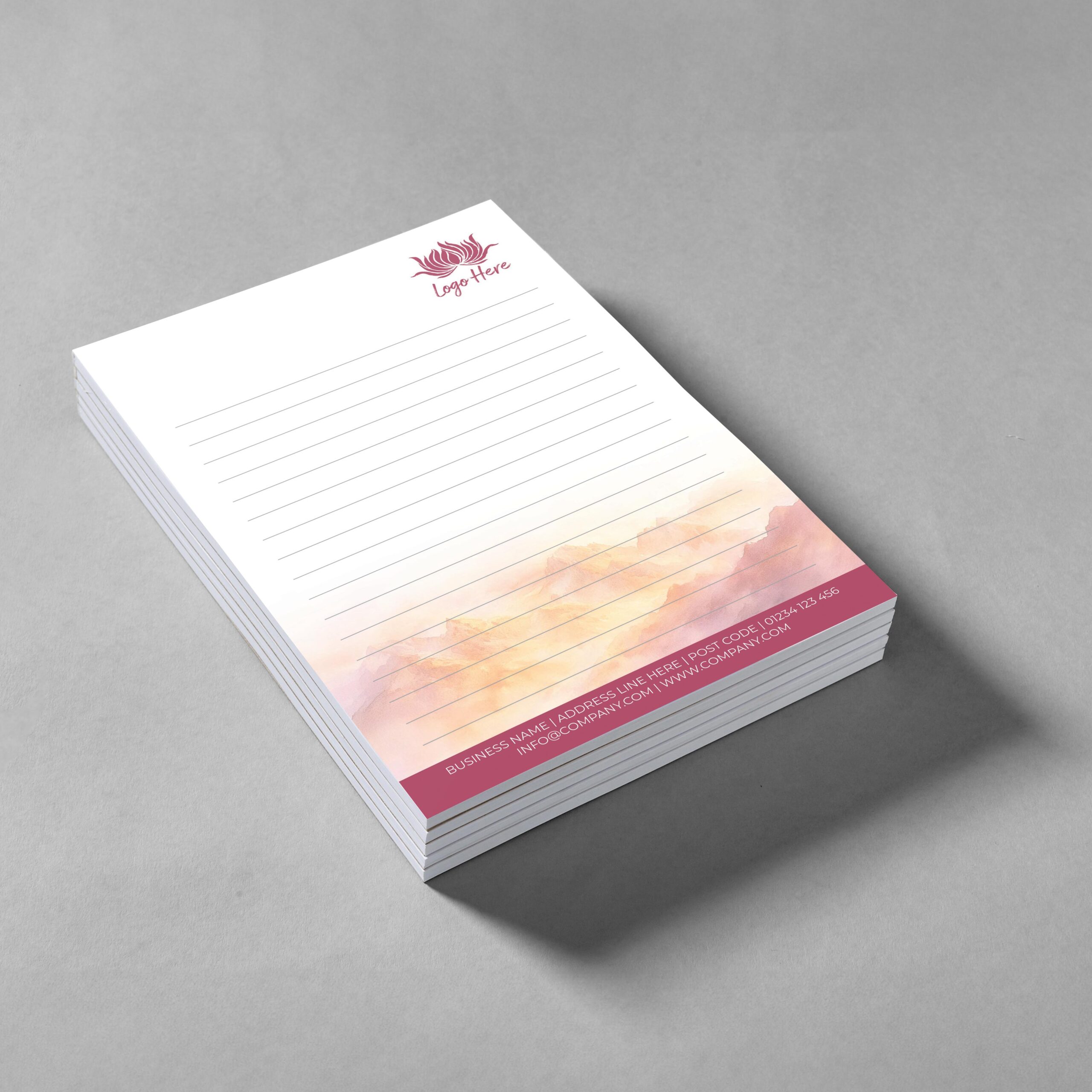 Forest Dew Notepad Design, A5 And A4 Sizes With Fresh, Nature-Inspired Tones, Image 2.