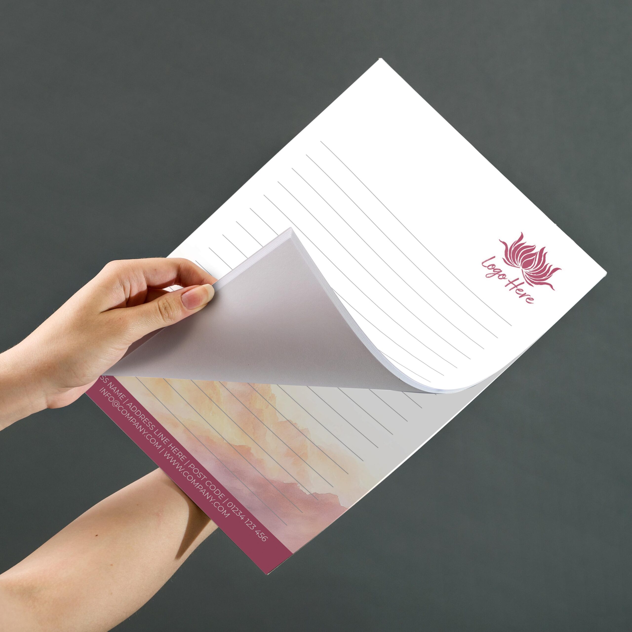 Forest Dew Notepad Design, A5 And A4 Sizes With Fresh, Nature-Inspired Tones, Image 3.