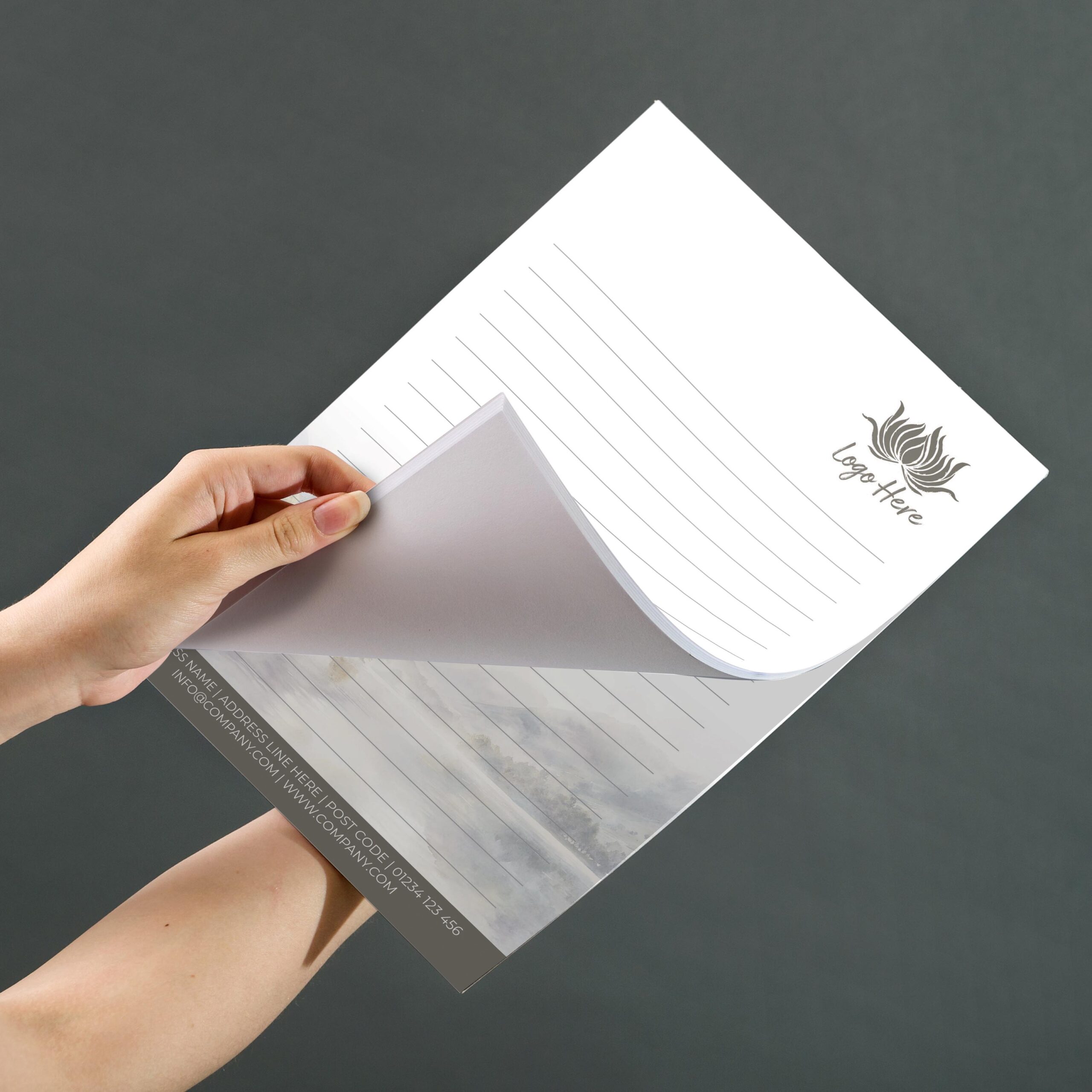 Horizon Edge Notepad Design, A5 And A4 Sizes Inspired By The Subtle Blend Of Sky And Earth, Image 3.
