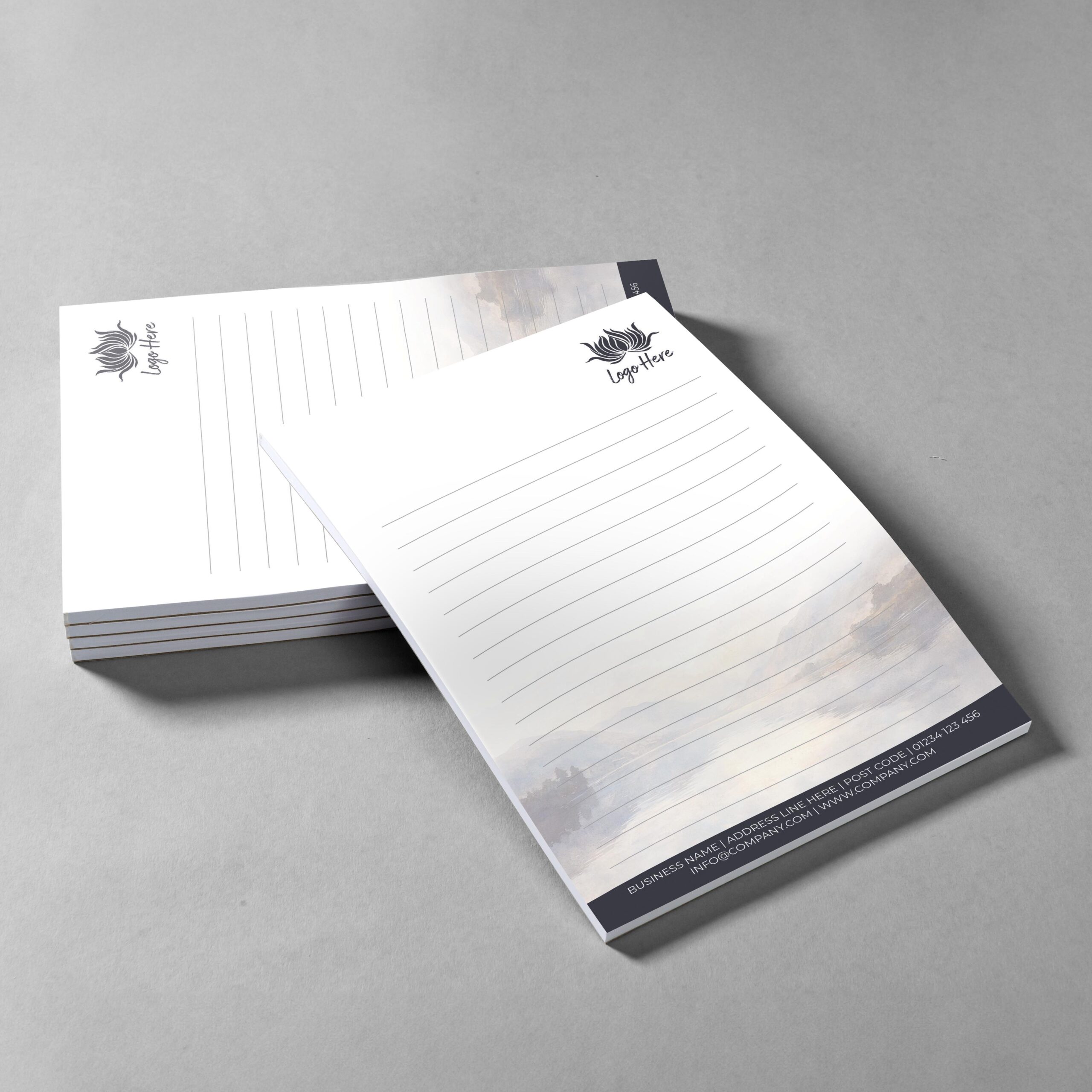 Desert Bloom Branded Notepad Design