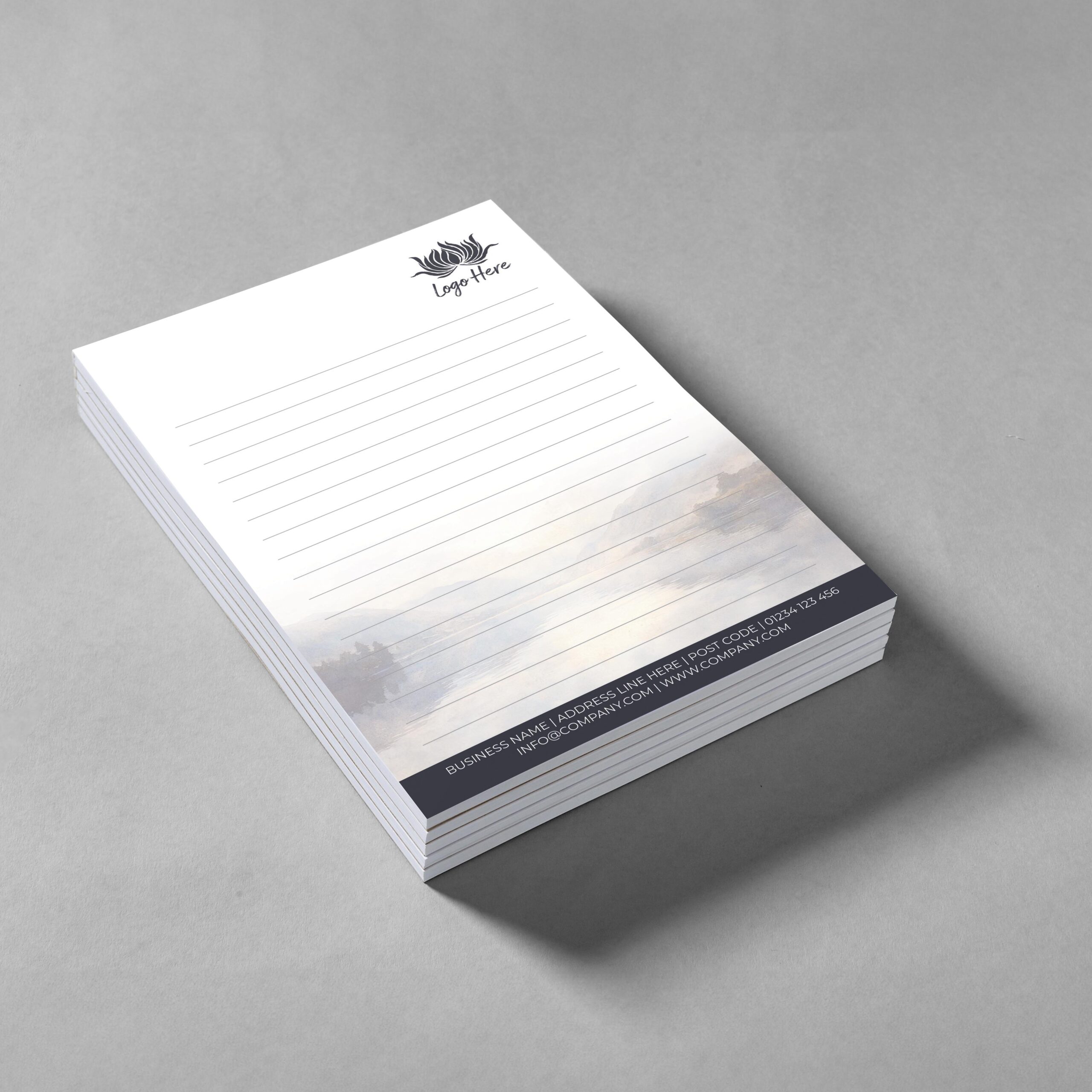 Desert Bloom Notepad Design, A5 And A4 Sizes With Warm, Floral Desert Tones, Image 2.