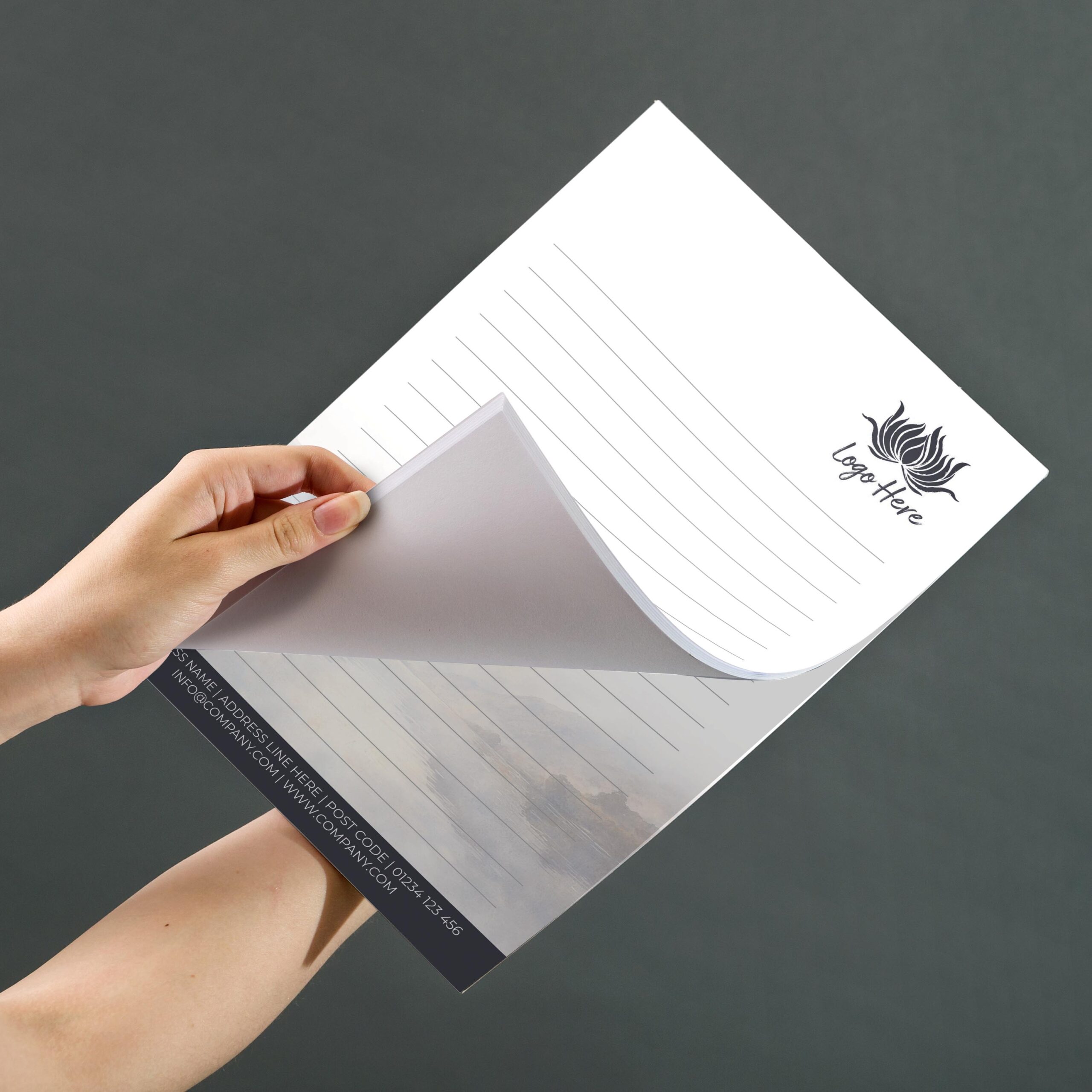 Desert Bloom Notepad Design, A5 And A4 Sizes With Warm, Floral Desert Tones, Image 3.