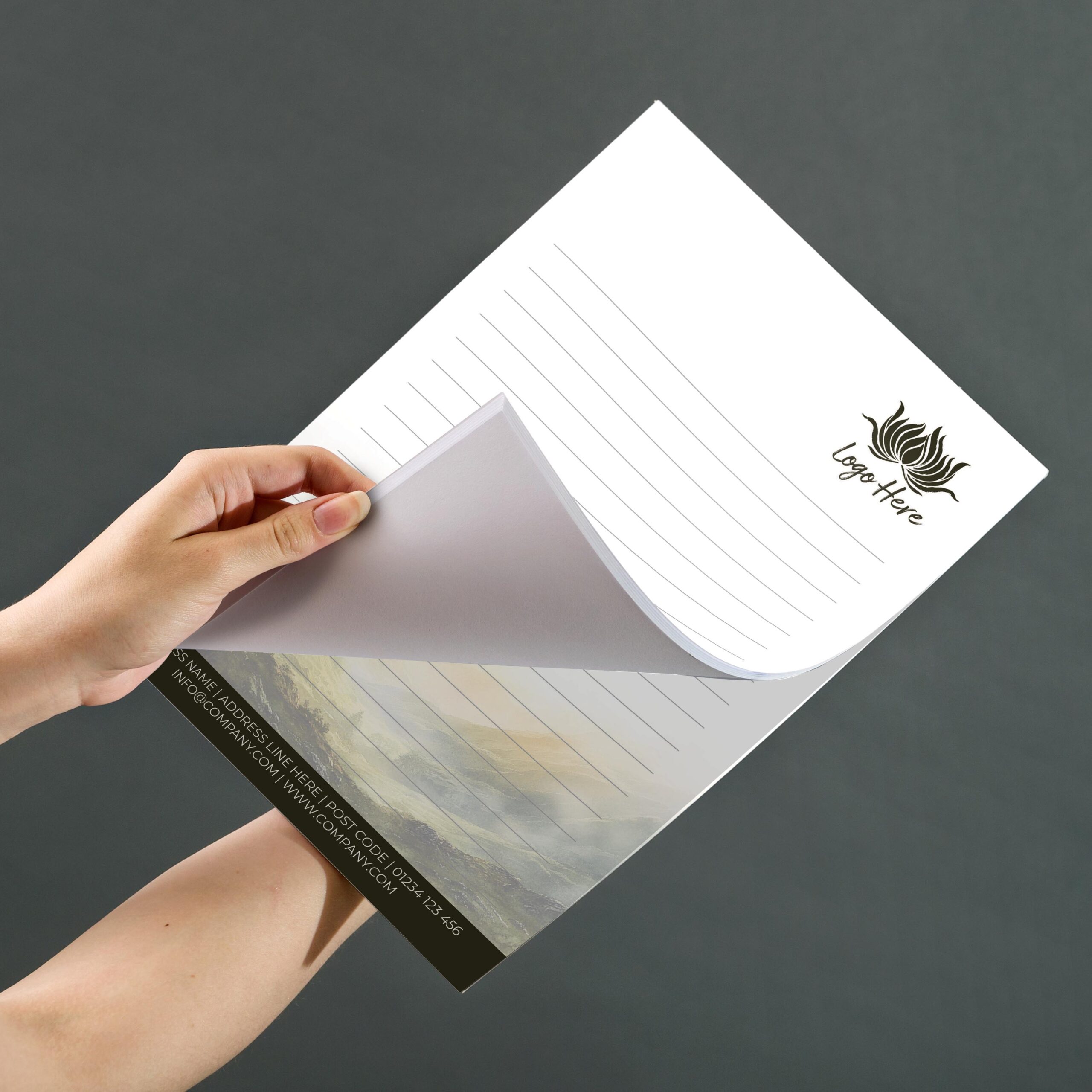 Prairie Grass Notepad Design, A5 And A4 Sizes Inspired By Natural, Grassy Landscapes, Image 3.