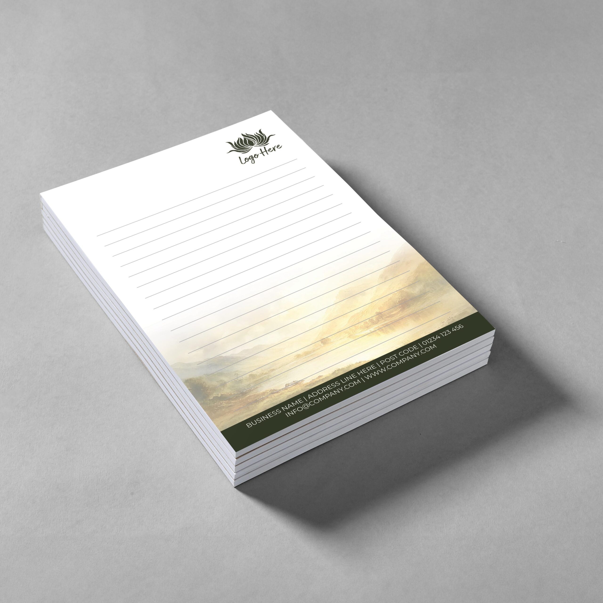 Aurora Skies Notepad Design, A5 And A4 Sizes With Northern Lights-Inspired Colors, Image 2.