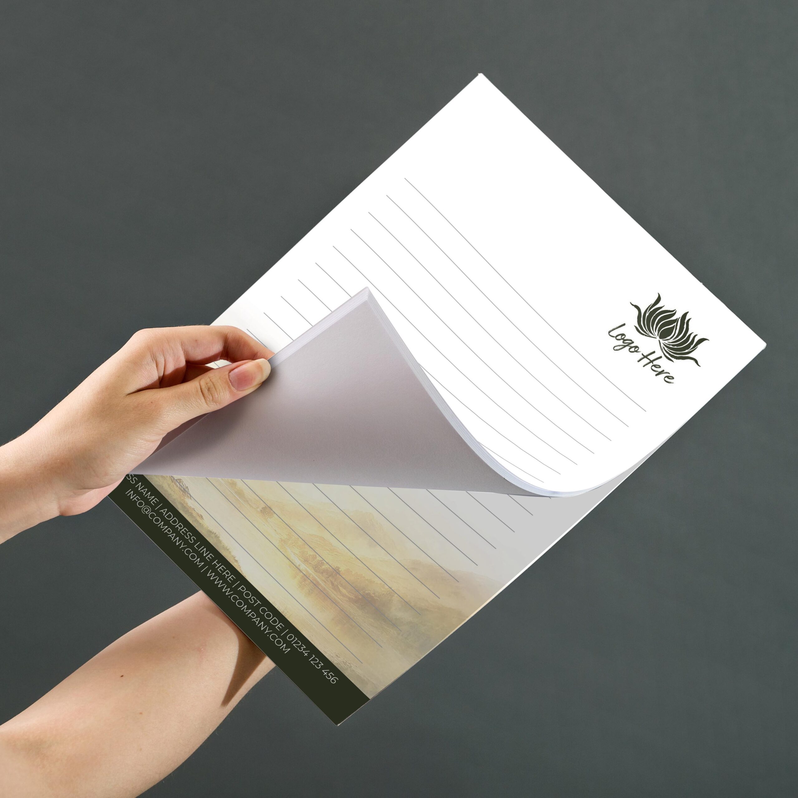 Aurora Skies Notepad Design, A5 And A4 Sizes With Northern Lights-Inspired Colors, Image 3.