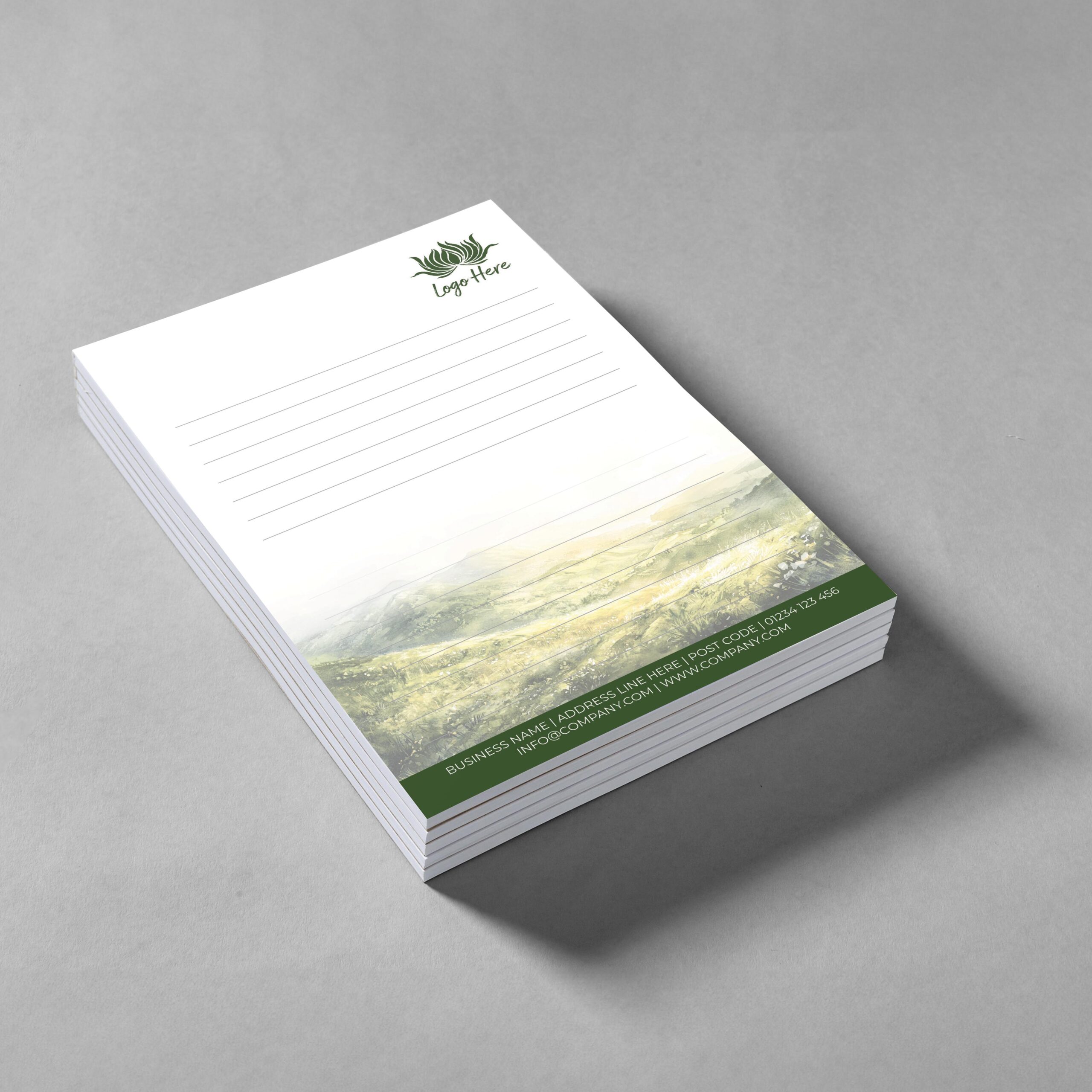 Savanna Gold Notepad Design, A5 And A4 Sizes With Warm Savanna Hues, Image 2.