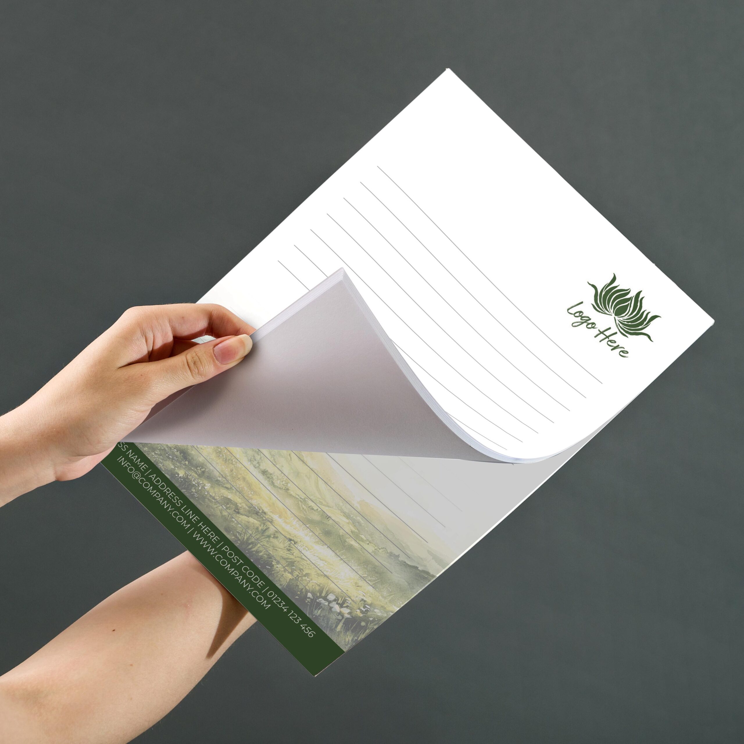 Savanna Gold Notepad Design, A5 And A4 Sizes With Warm Savanna Hues, Image 3.