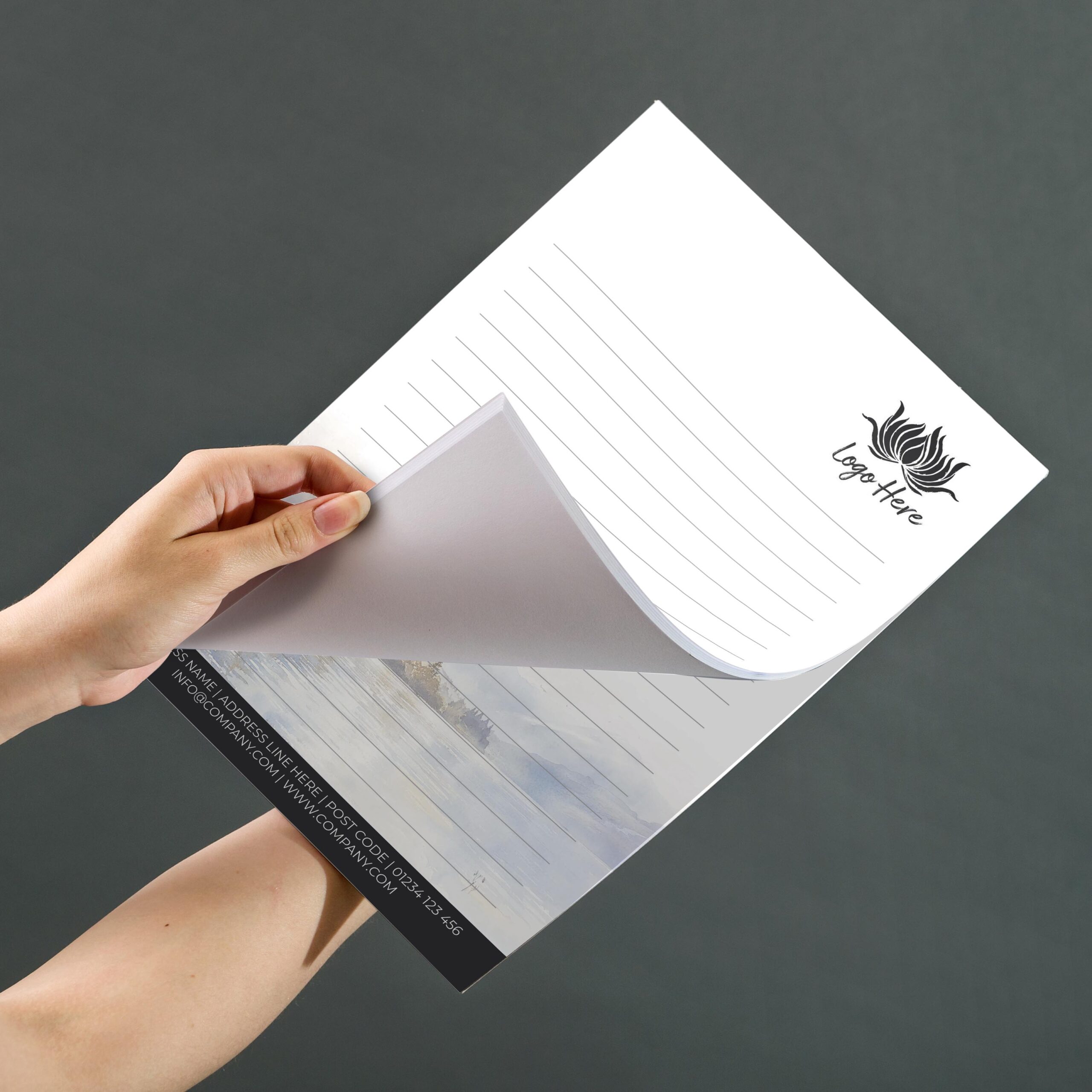 Starry Nightfall Notepad Design, A5 And A4 Sizes With A Starry Twilight Theme, Image 3.