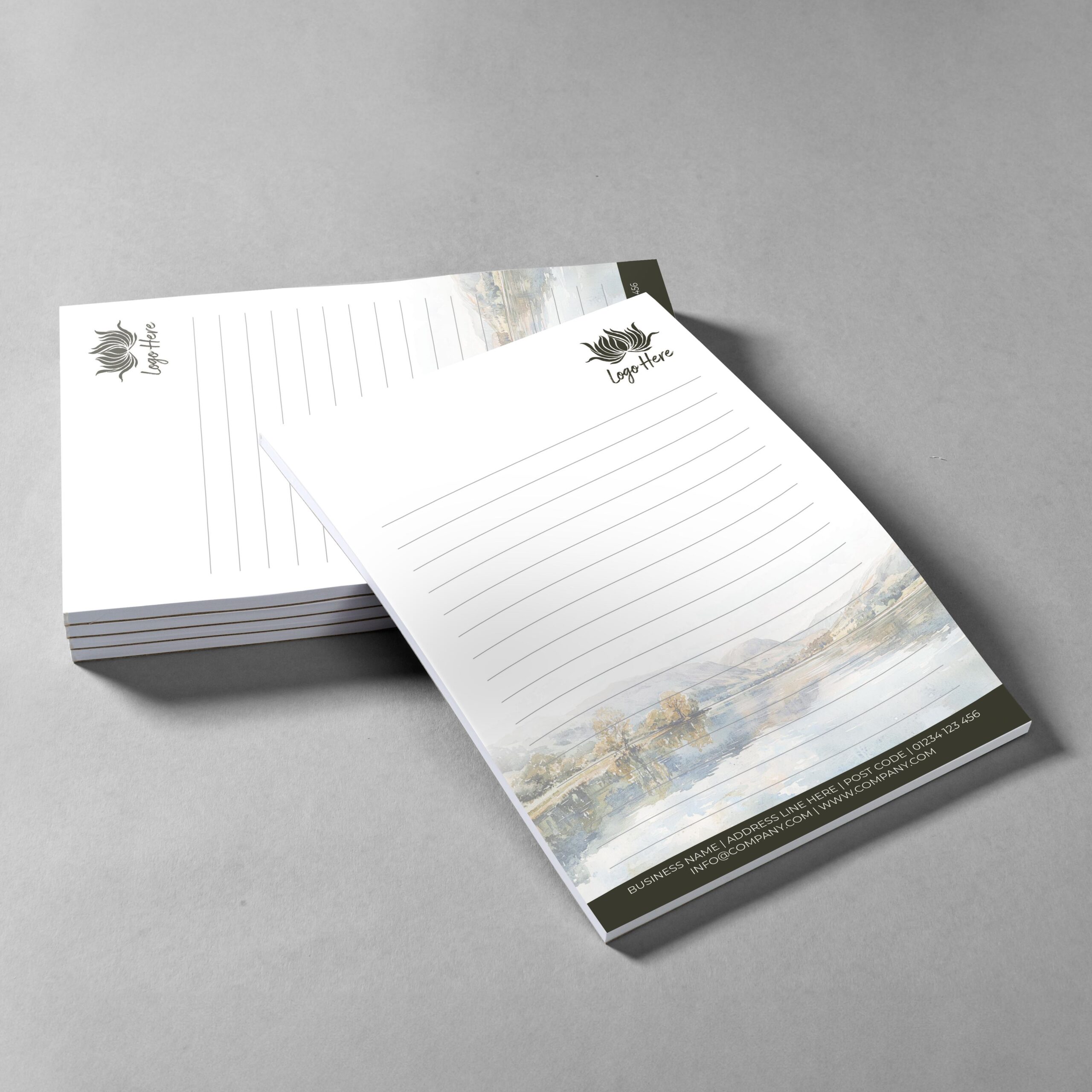 Coral Reef Branded Notepad Design