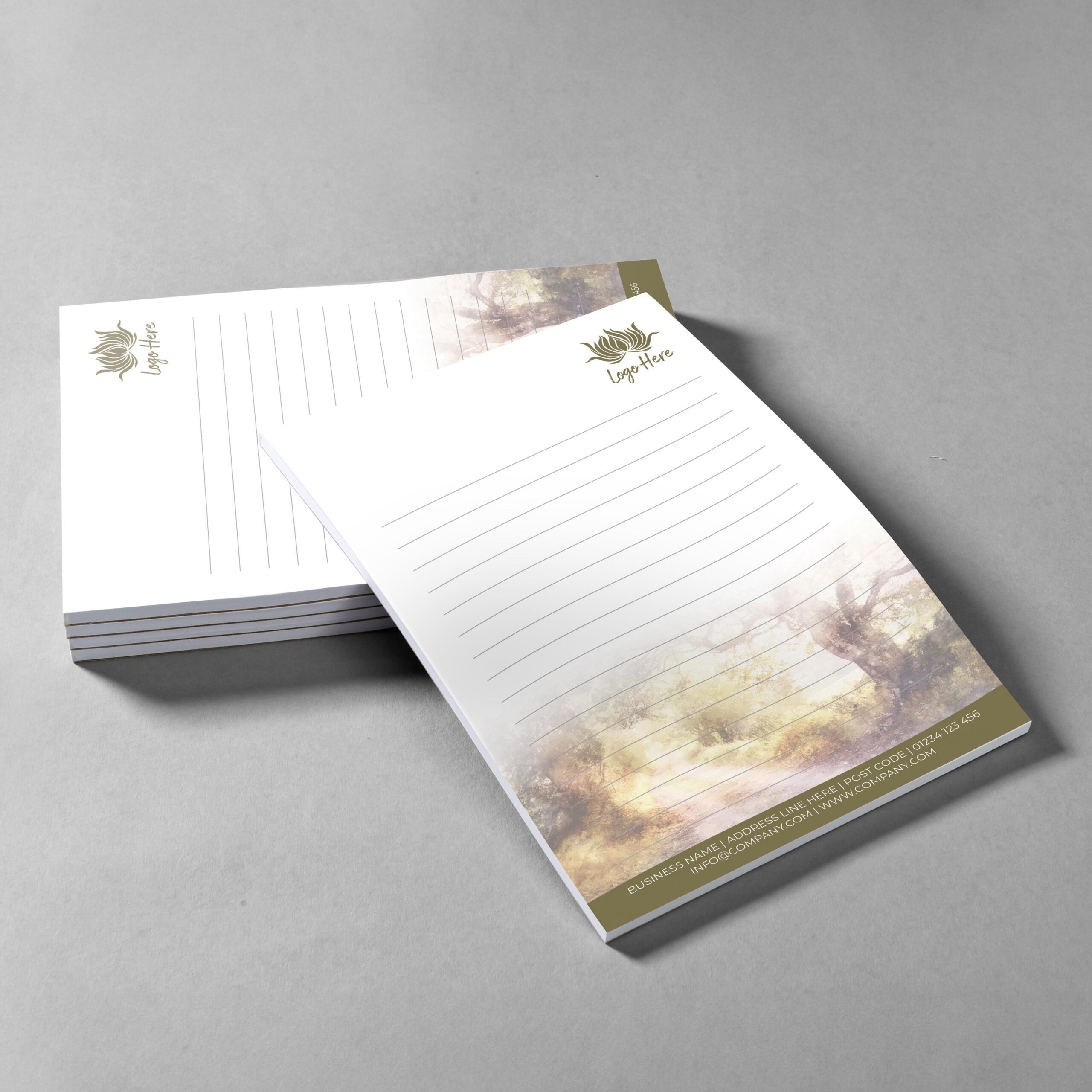 Sapphire Bay Branded Notepad Design