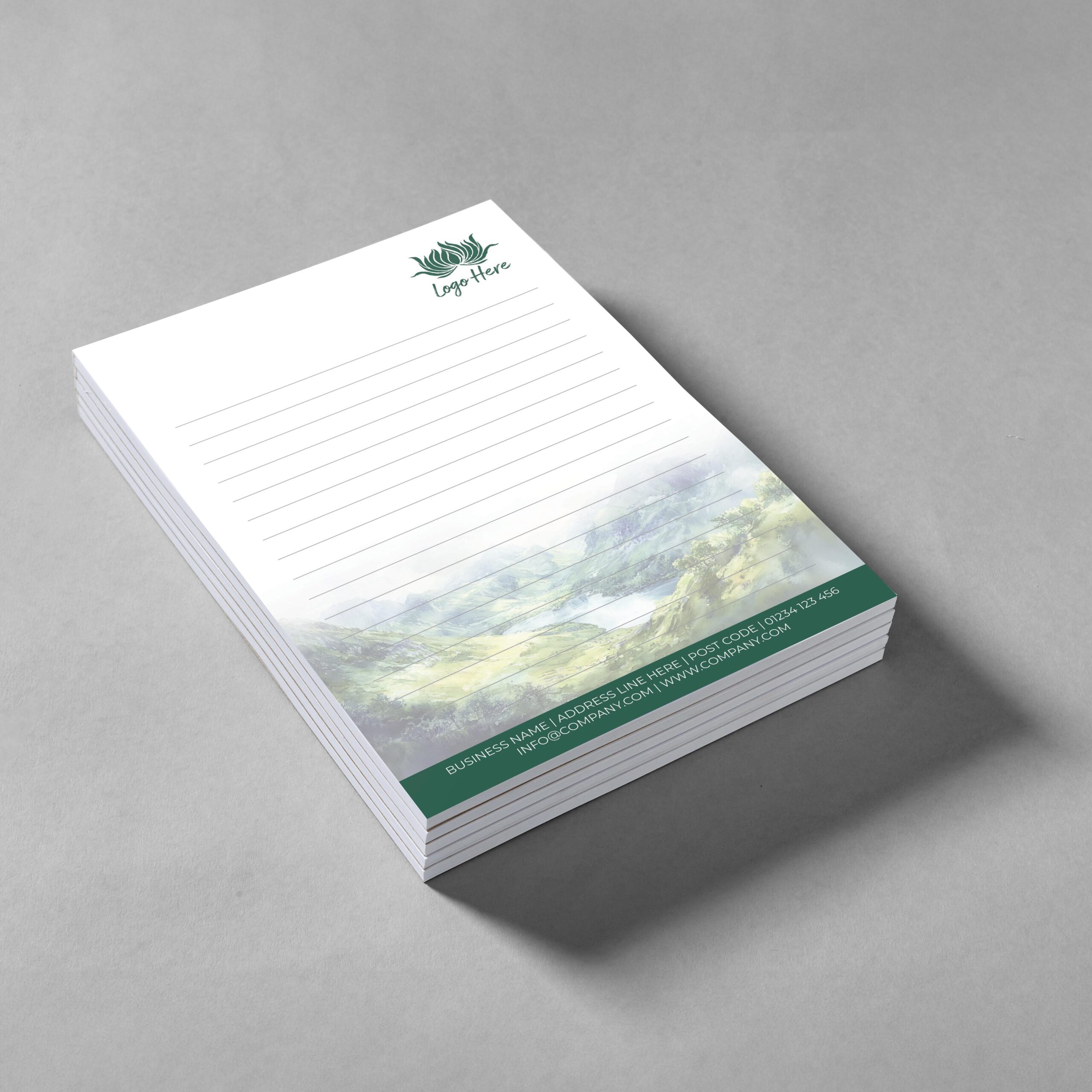 Golden Sand Notepad Design, A5 And A4 Sizes With Warm Beach-Inspired Tones, Image 2.