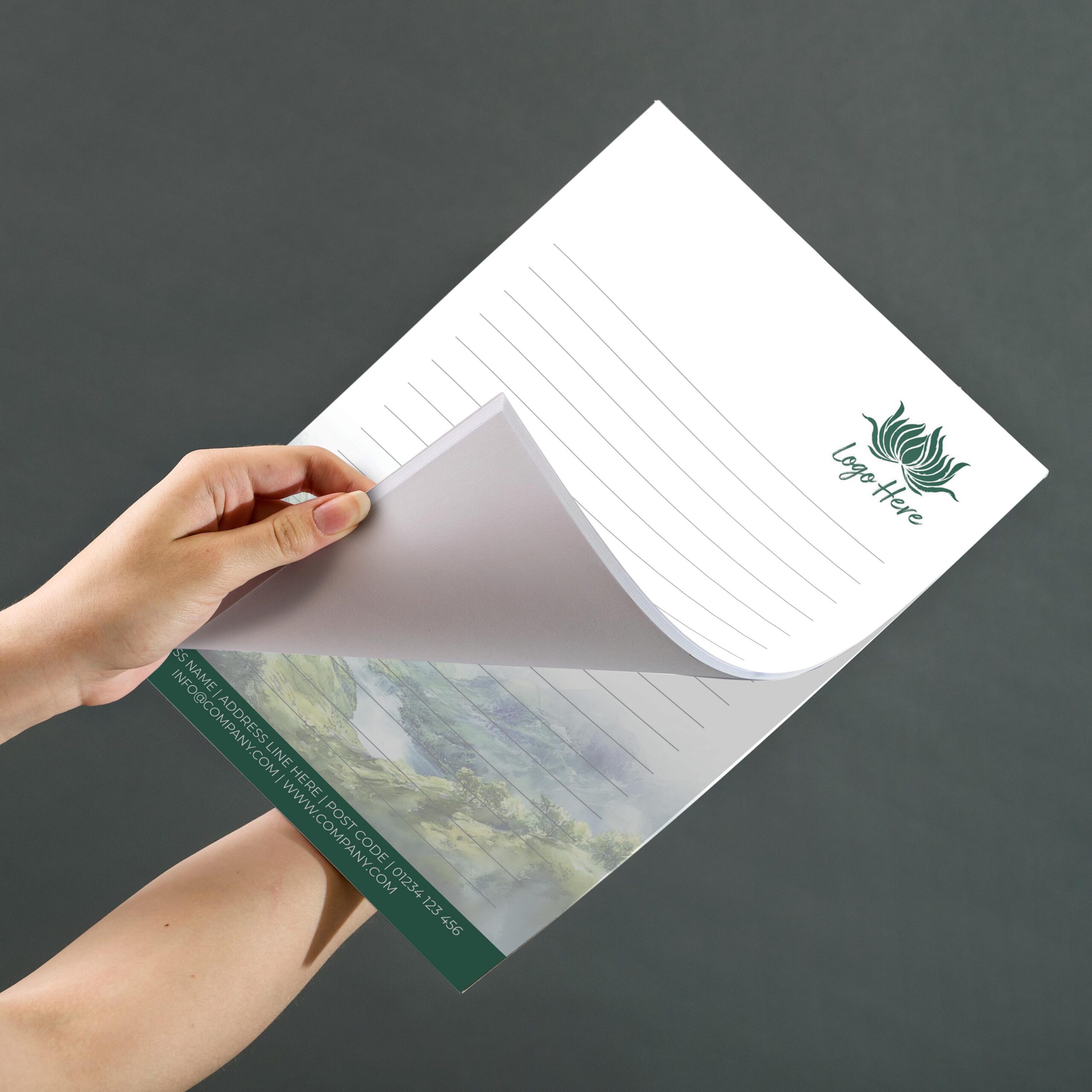 Golden Sand Notepad Design, A5 And A4 Sizes With Warm Beach-Inspired Tones, Image 3.