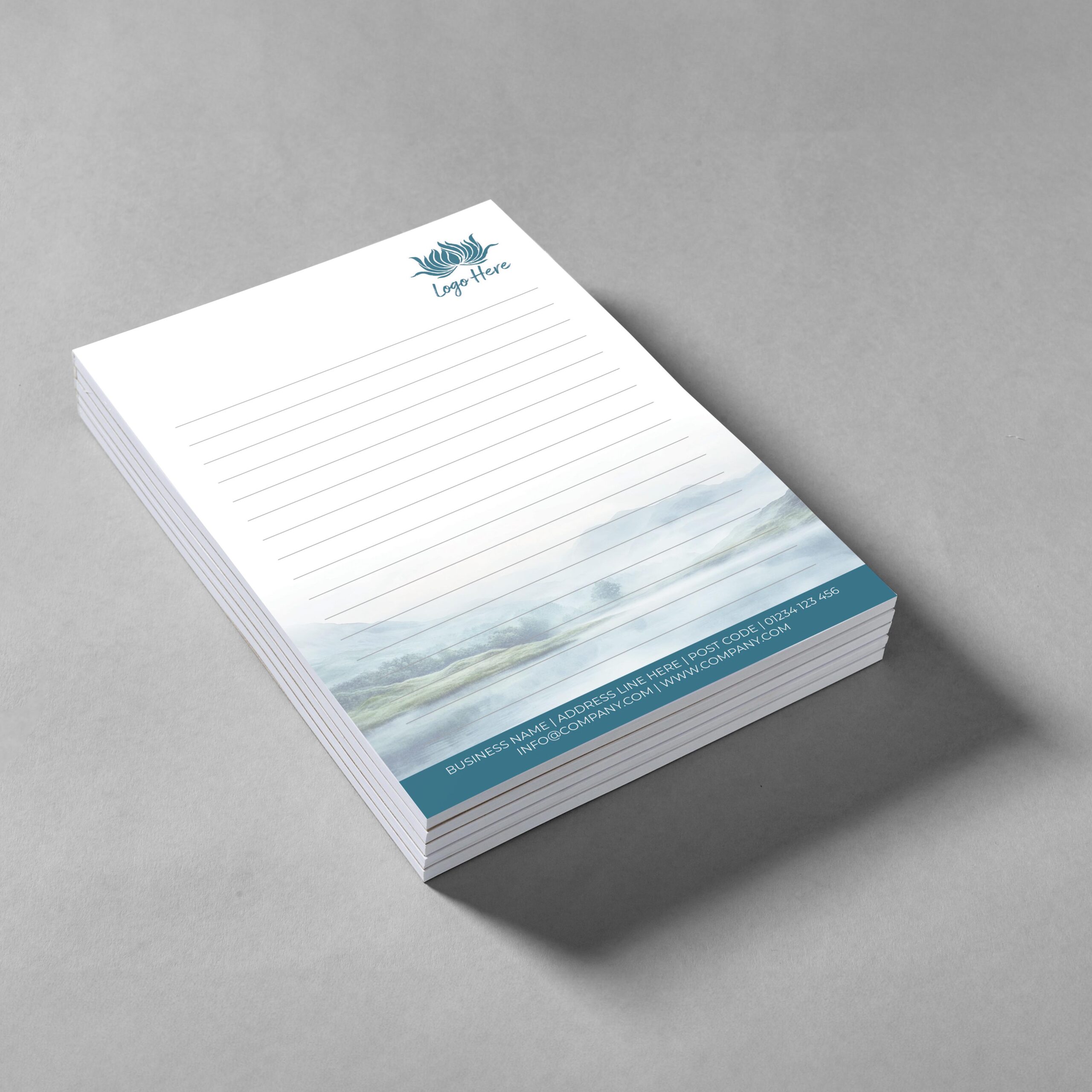 Petal Drift Notepad Design, A5 And A4 Sizes With Soft Petal-Inspired Hues, Image 2.