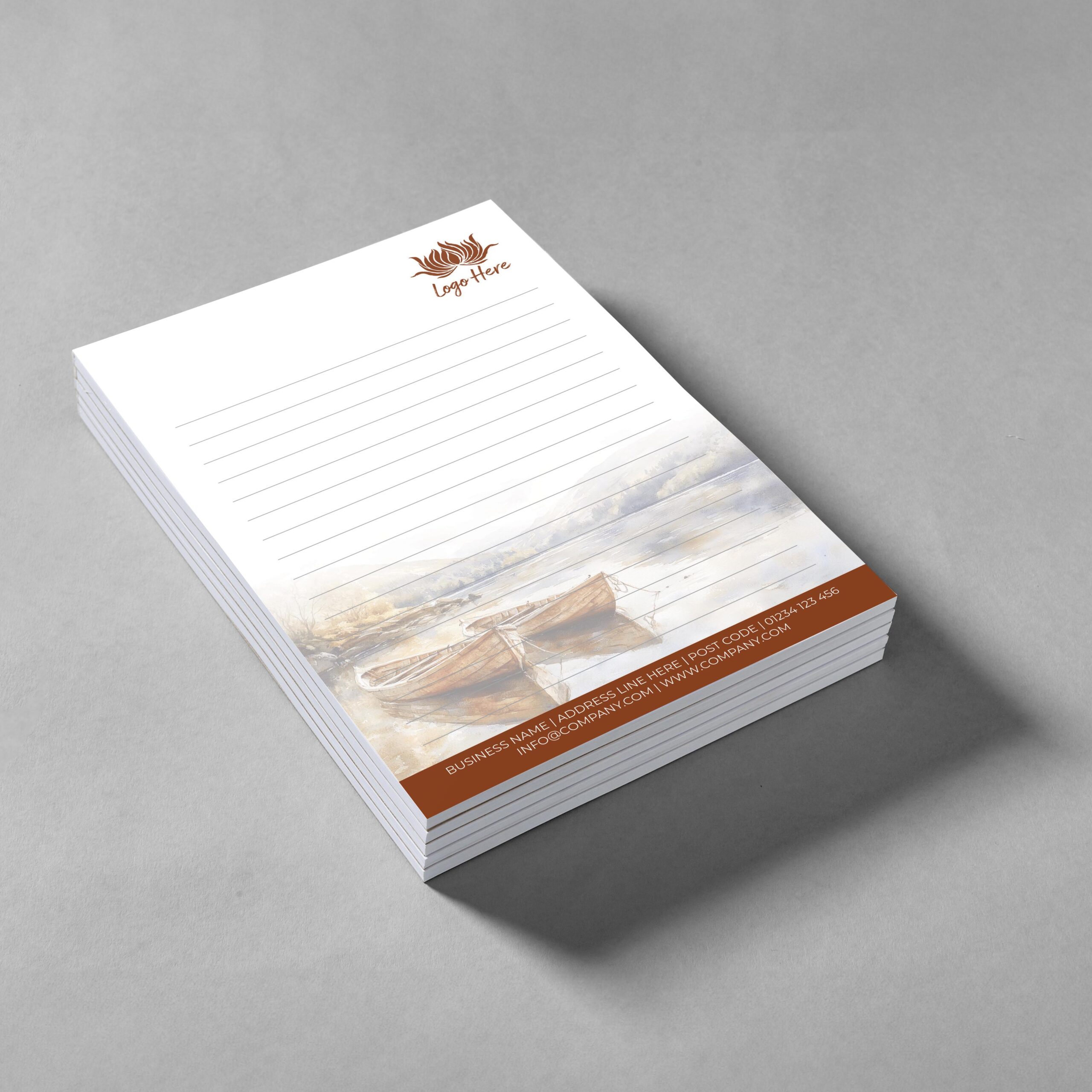 Summer Meadow Notepad Design, A5 And A4 Sizes Inspired By Vibrant Green Fields, Image 2.