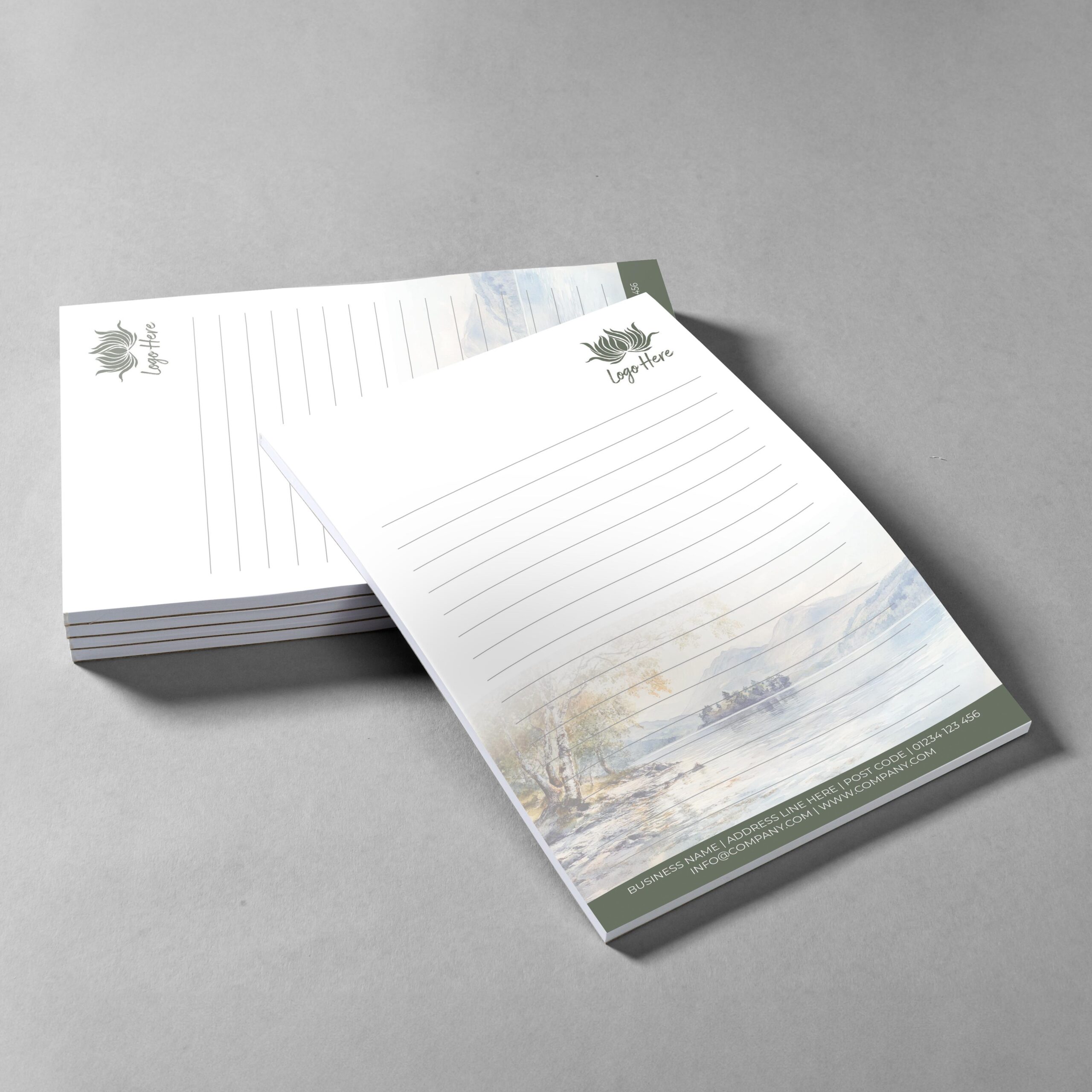 Riverbend Branded Notepad Design