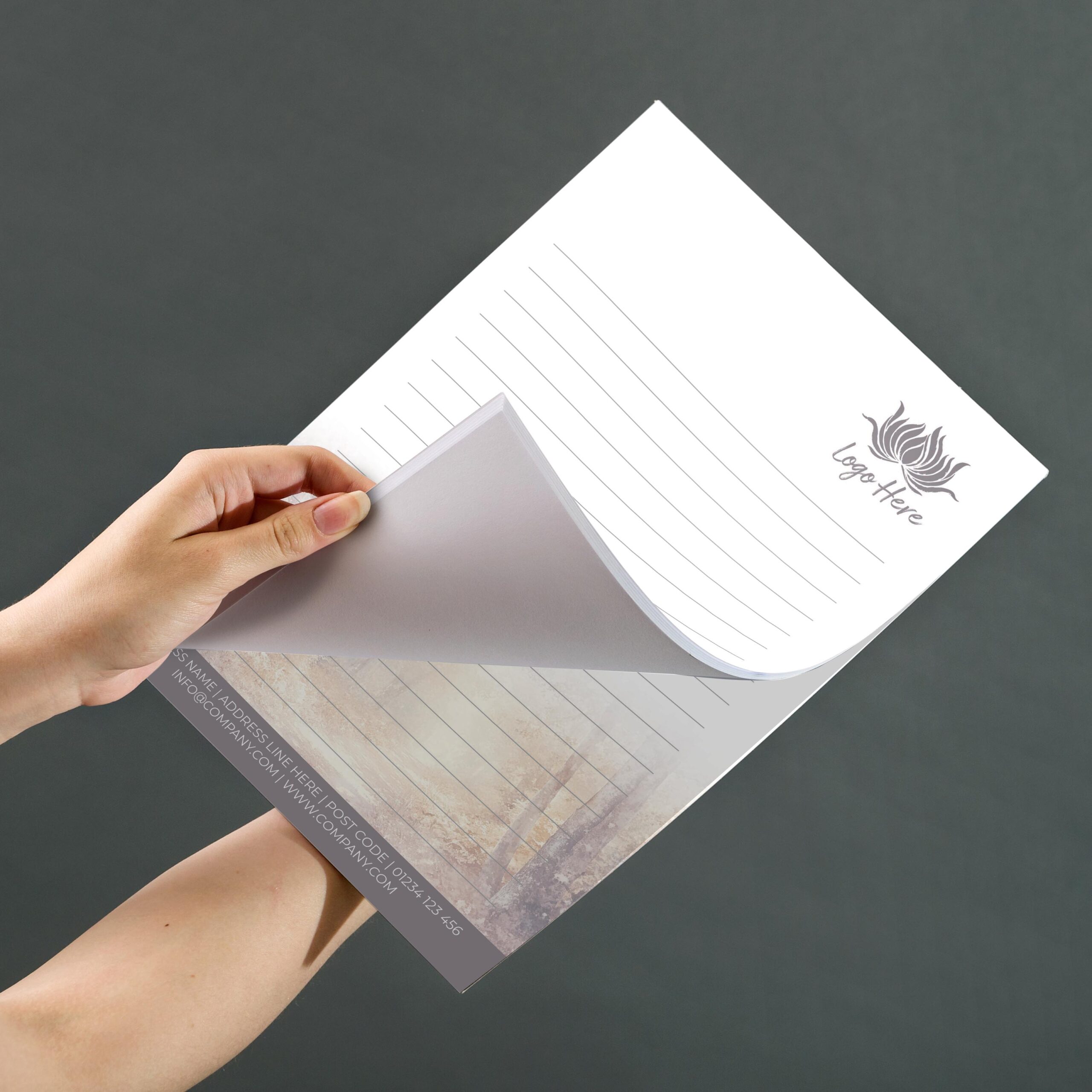 Falling Leaves Notepad Design, A5 And A4 Sizes Inspired By Autumn Colors, Image 3.