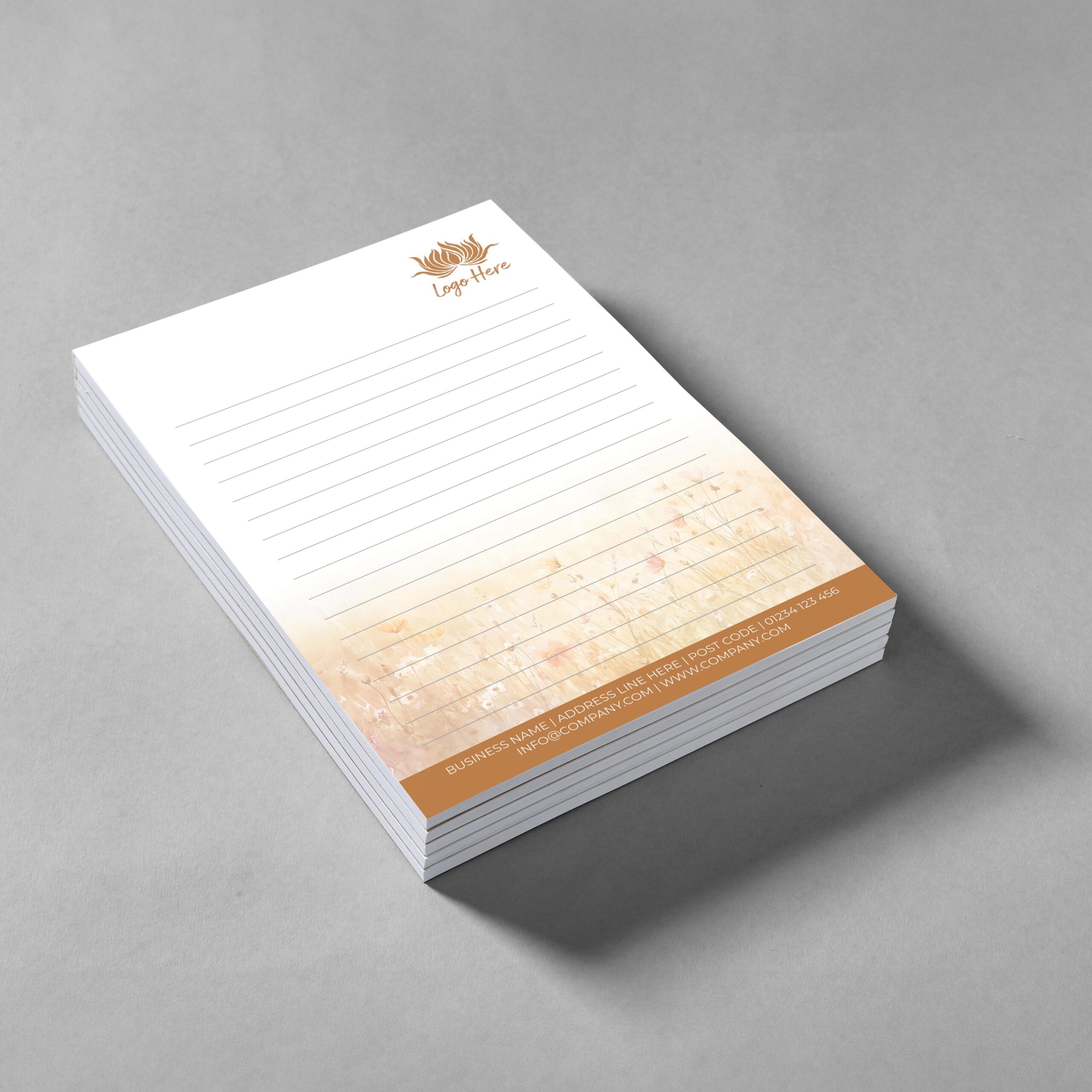 Misty Pine Notepad Design, A5 And A4 Sizes With Forest-Inspired, Misty Green Hues, Image 2.